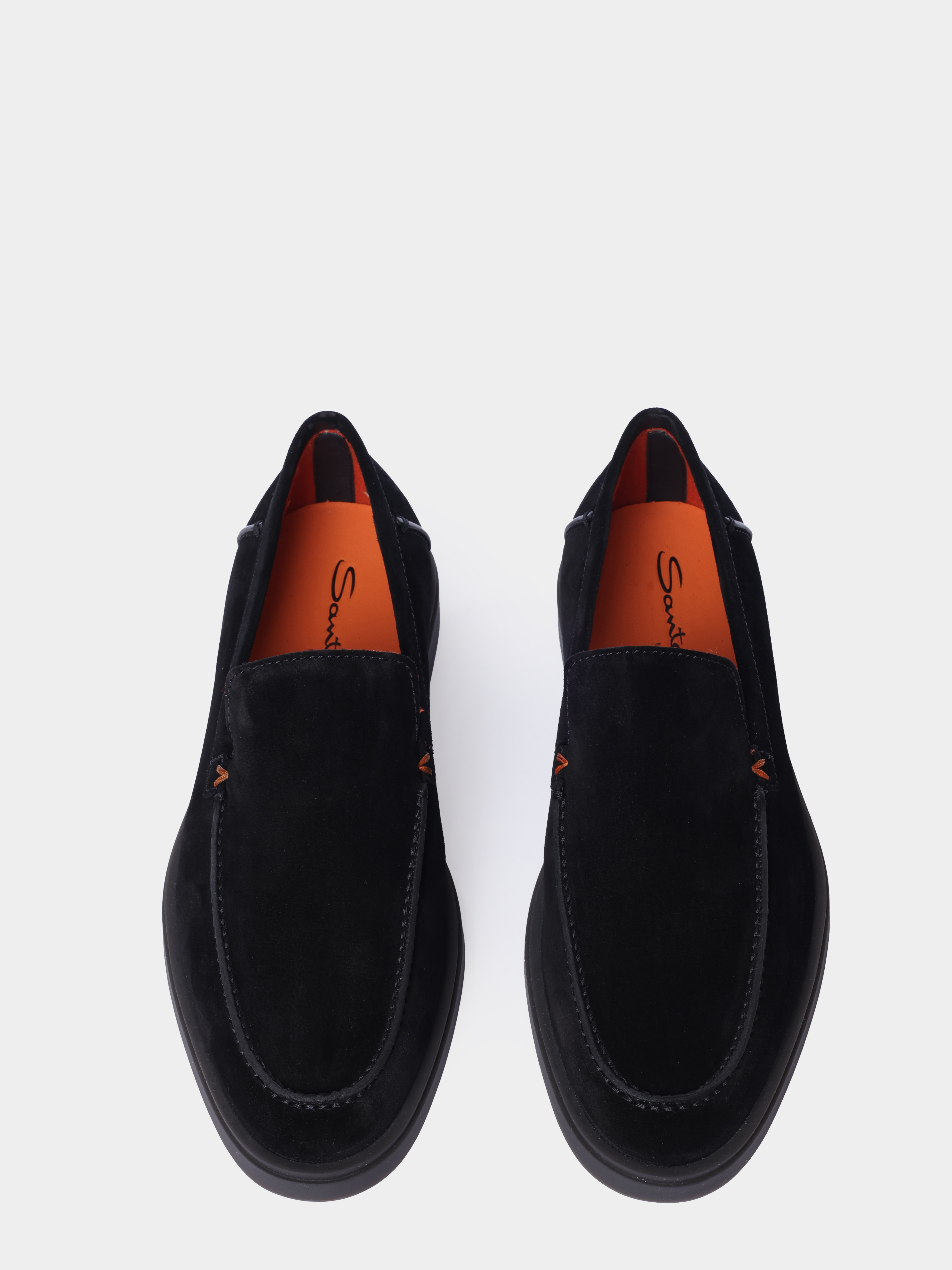 Лоферы Santoni MGDG17824SMOKSVUN01 замшевые мужские — купить в интернет-магазине Verdistore