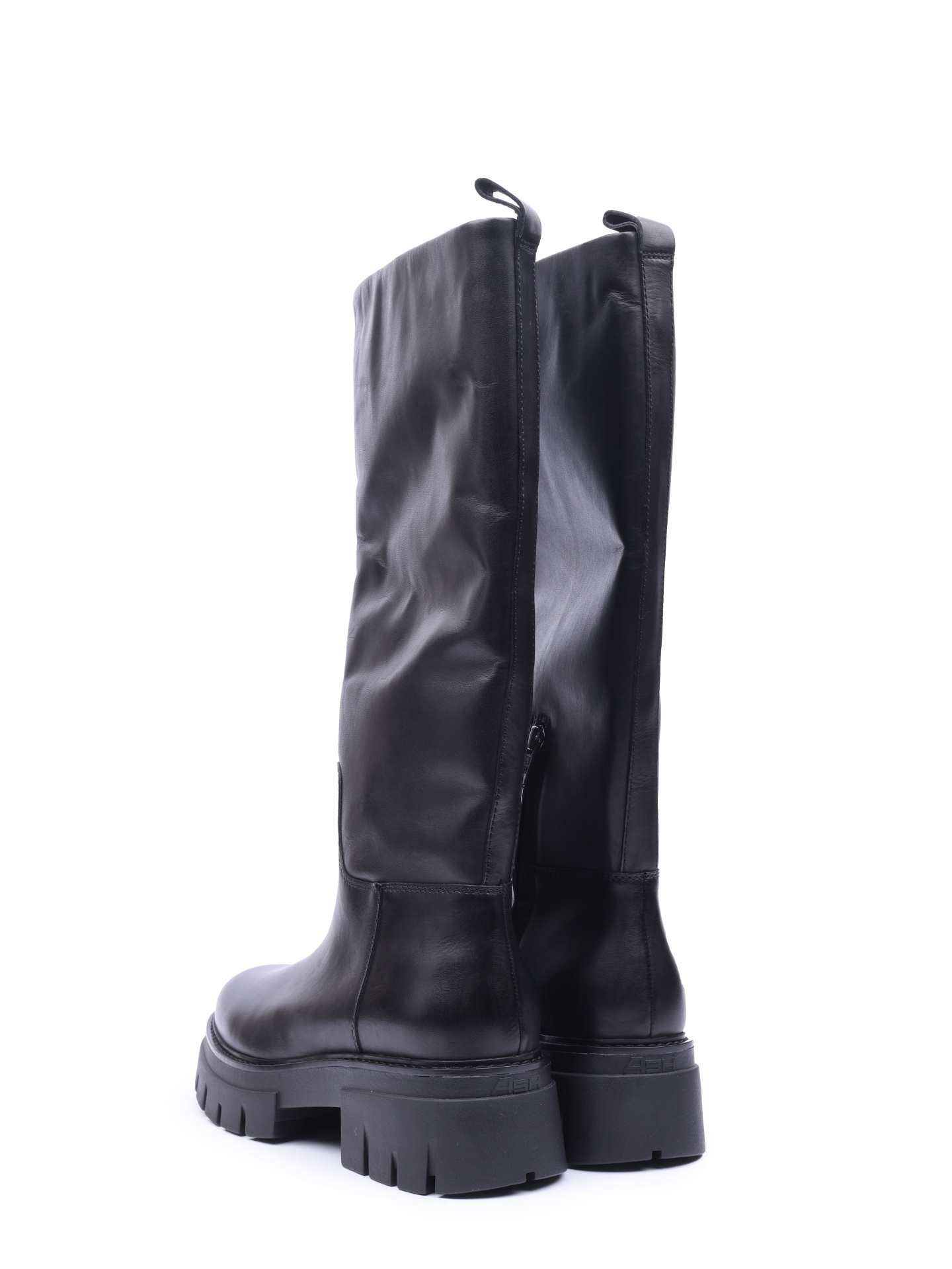 Сапоги ASH LUCKY 001 черные женские с широким голенищем — купить в интернет-магазине Verdistore