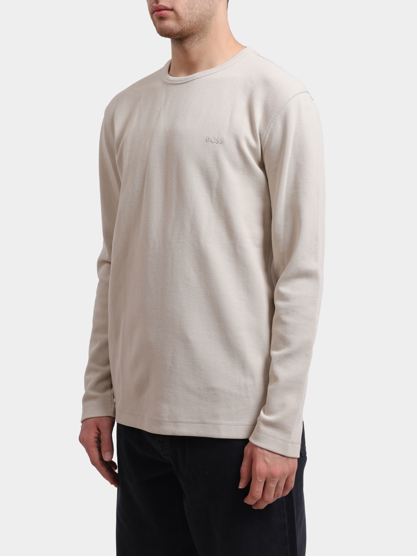 Лонгслив Boss 50520725 271 молочный мужской — купить в интернет-магазине Verdistore
