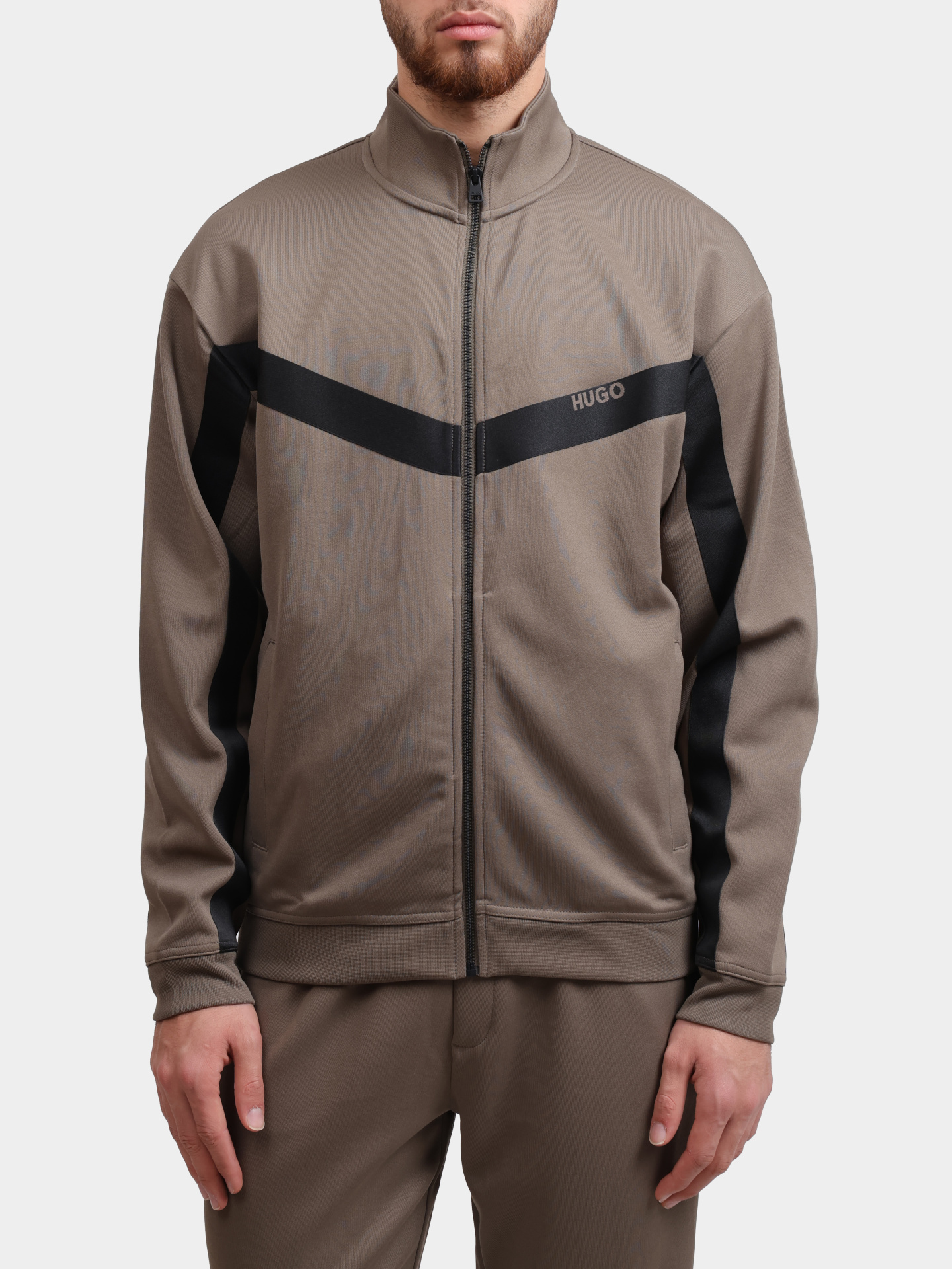 Мастерка Hugo 50549418 032 бежевая мужская — купить в интернет-магазине Verdistore