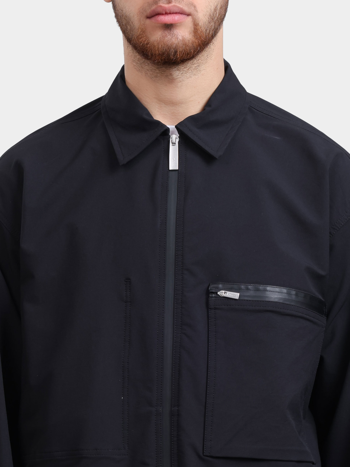 Куртка-рубашка Herno Laminar GI00183UL 12846S 9300 черная мужская — купить в интернет-магазине Verdistore