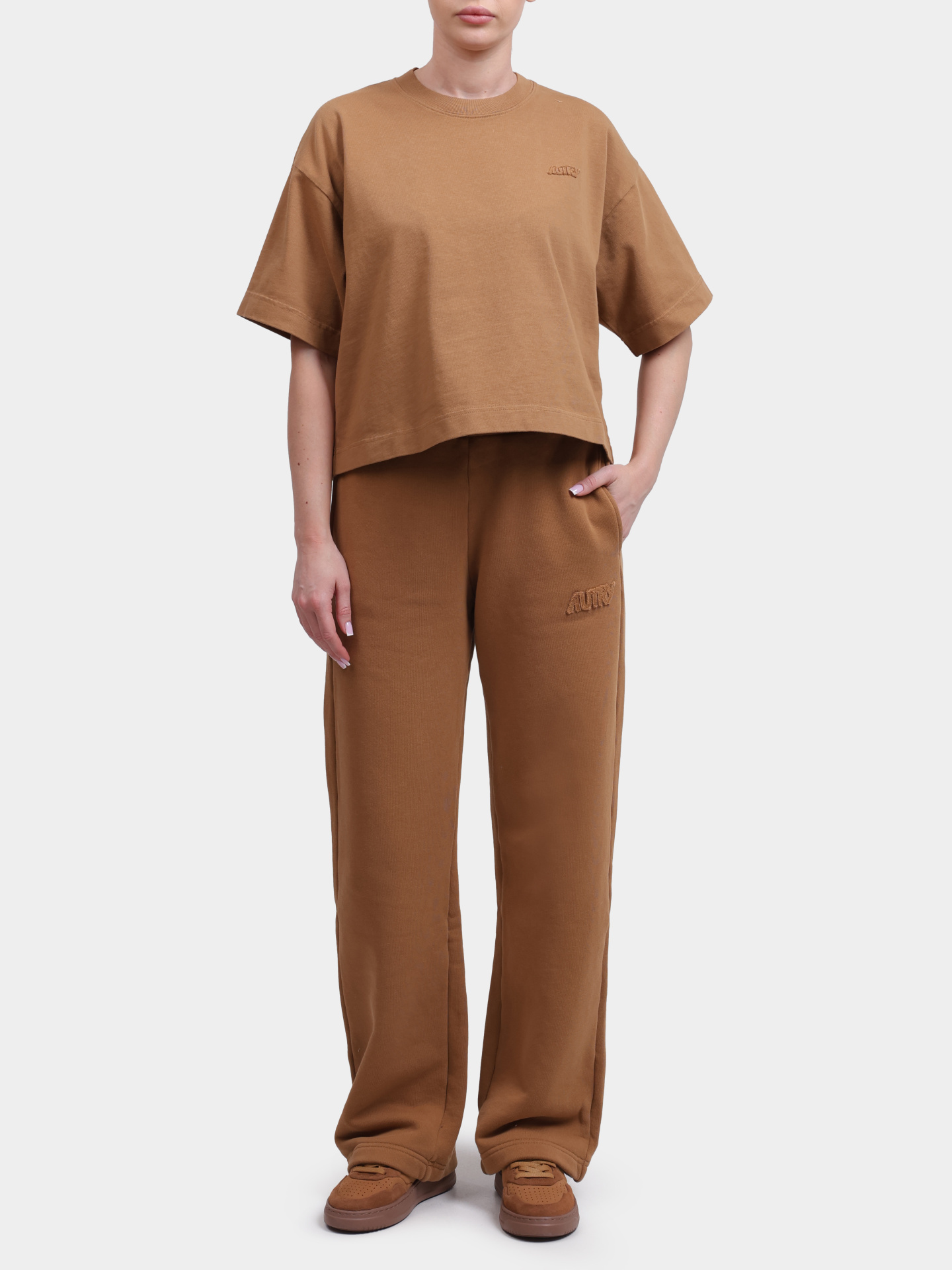 Брюки Autry SPPW - M7HN женские из хлопкового футера — купить в интернет-магазине Verdistore