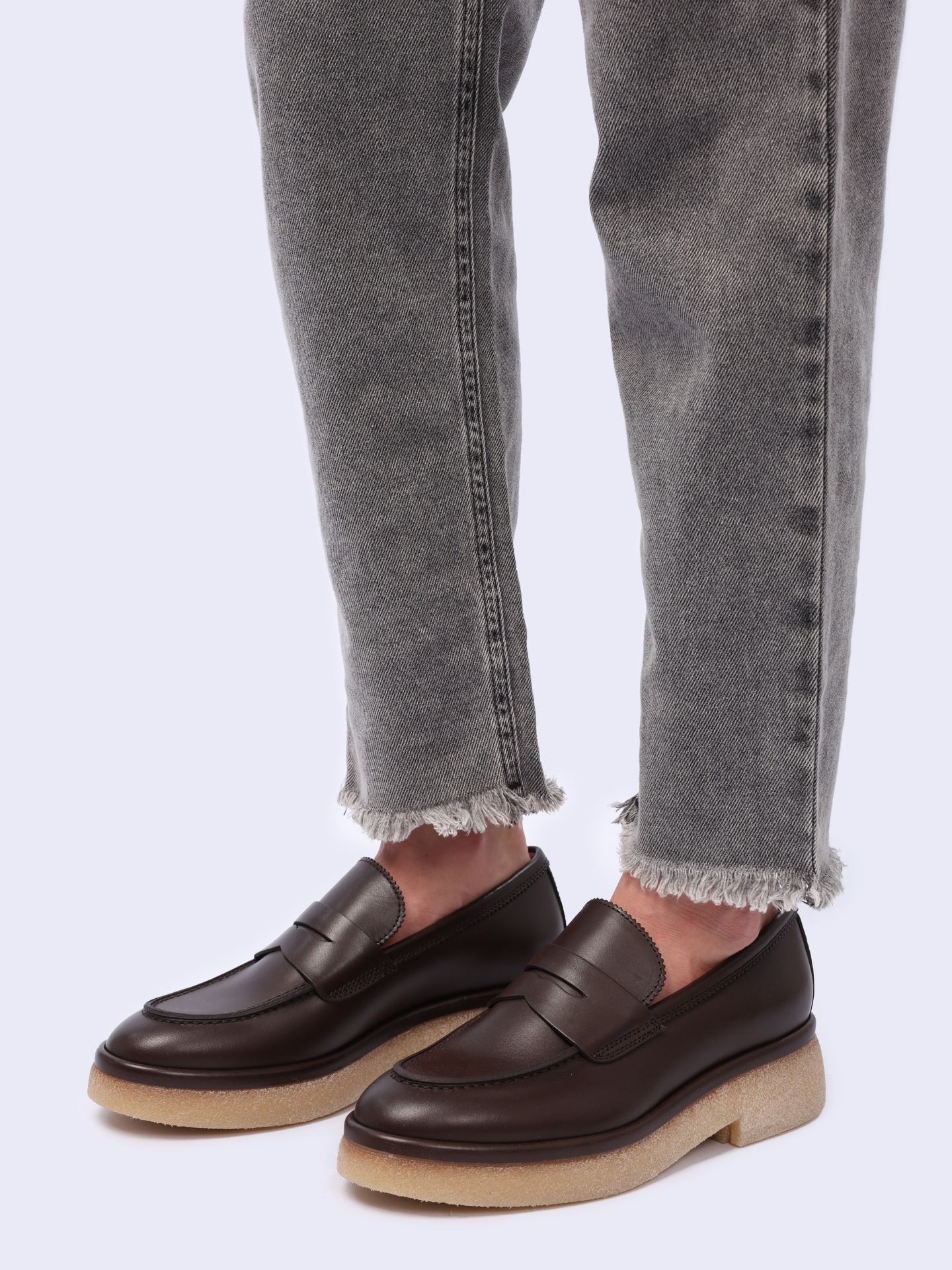 Лоферы AGL D721058PWWALDI 0724 коричневые женские — купить в интернет-магазине Verdistore