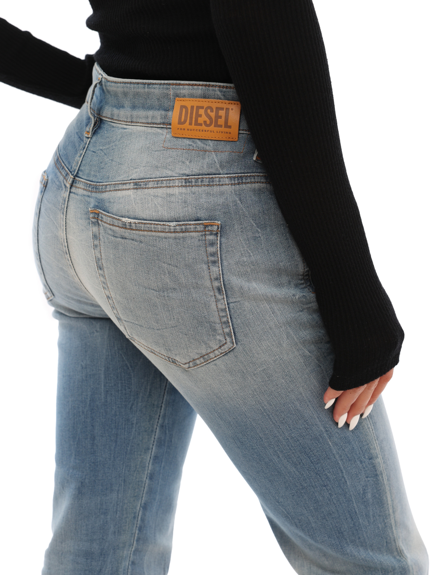 Джинсы Diesel 00SMN0 голубые женские — купить в интернет-магазине Verdistore
