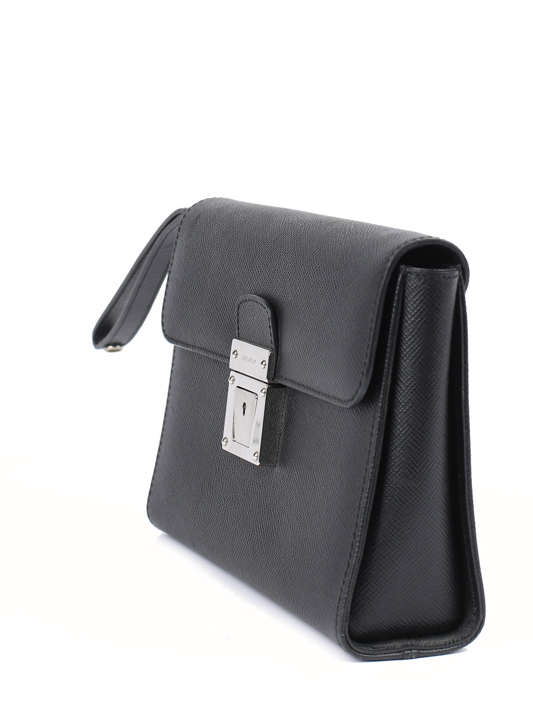 Барсетка с ремешком-петлей и металлическим замком  — купить в интернет-магазине Verdistore