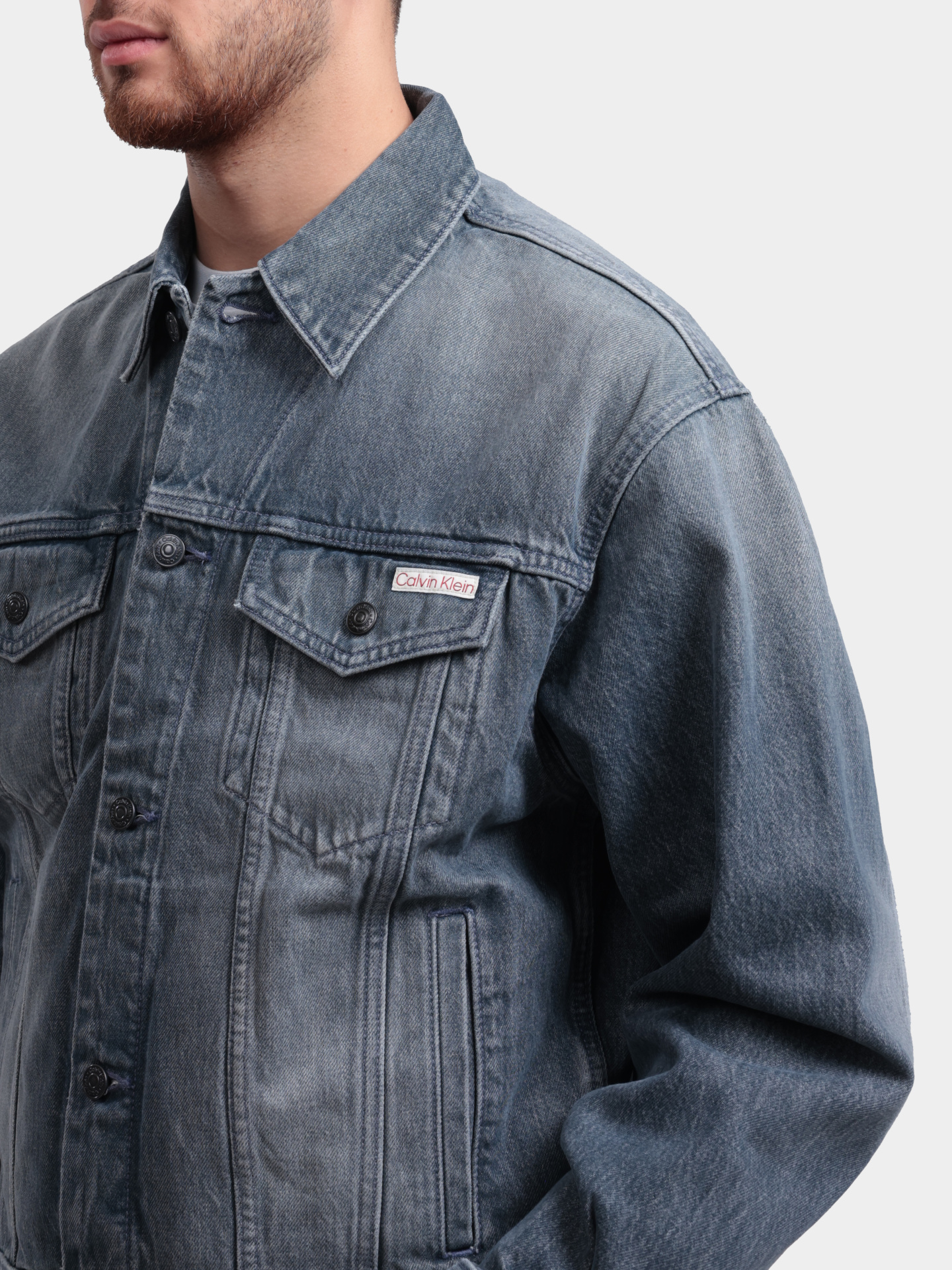 Куртка Calvin Klein Jeans LV04RF723G SCO джинсовая мужская — купить в интернет-магазине Verdistore