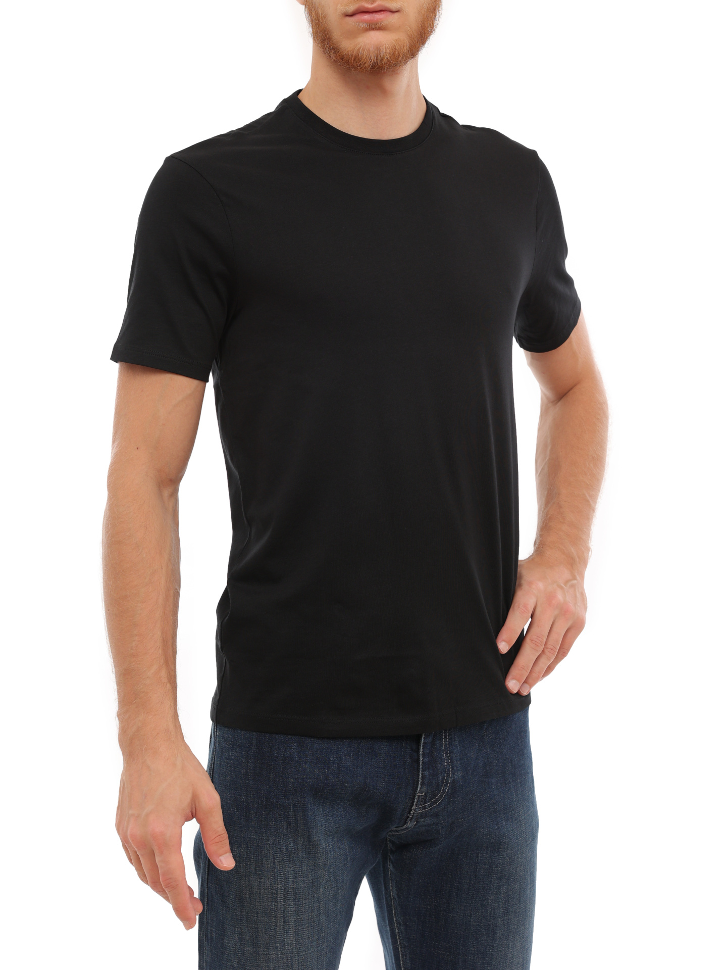 Футболка Armani Exchange 3LZTAA ZJFCZ 1200 черная мужская из хлопка — купить в интернет-магазине Verdistore