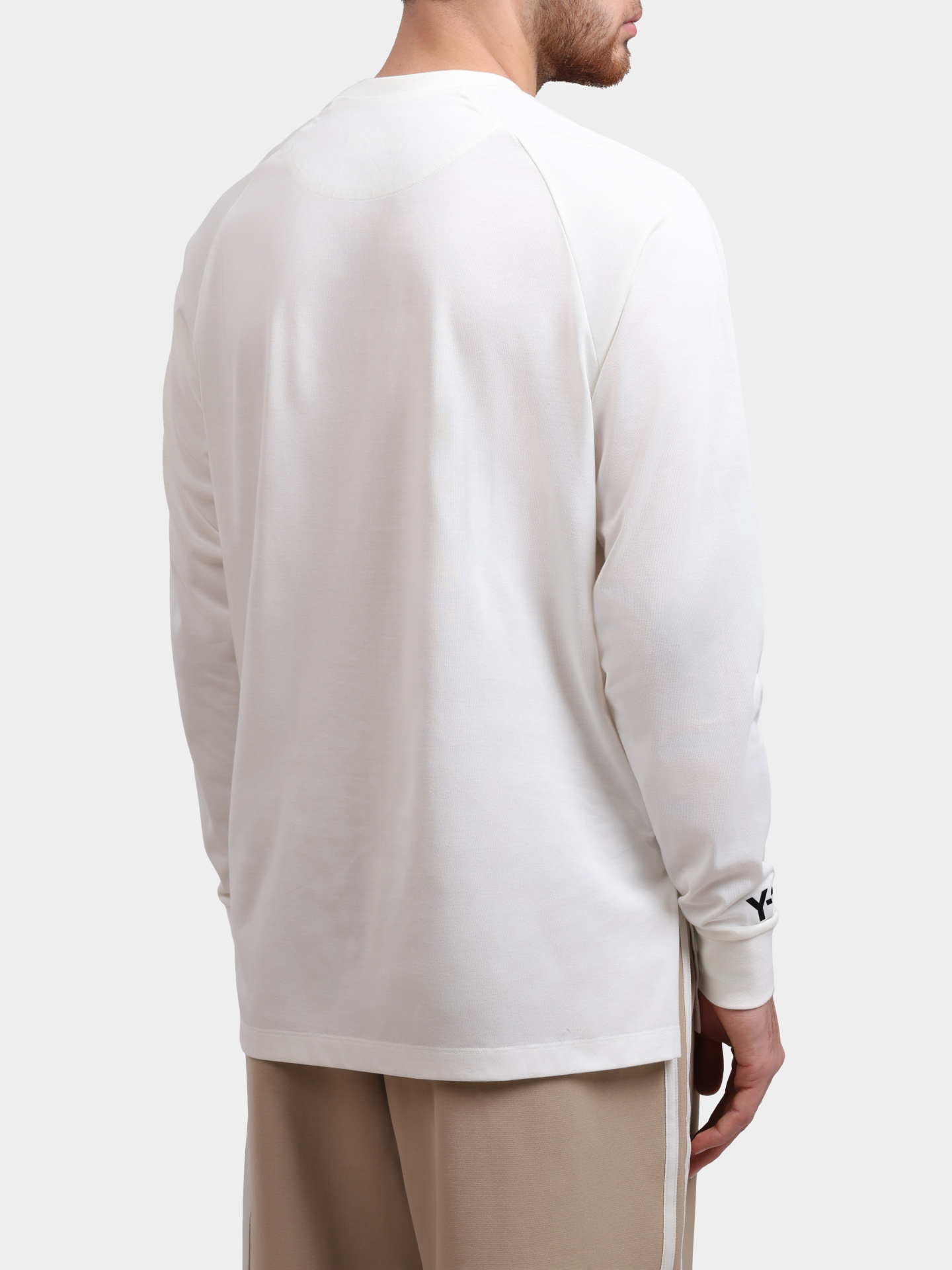 Футболка Y-3 IV5622 белая мужская с длинными рукавами — купить в интернет-магазине Verdistore