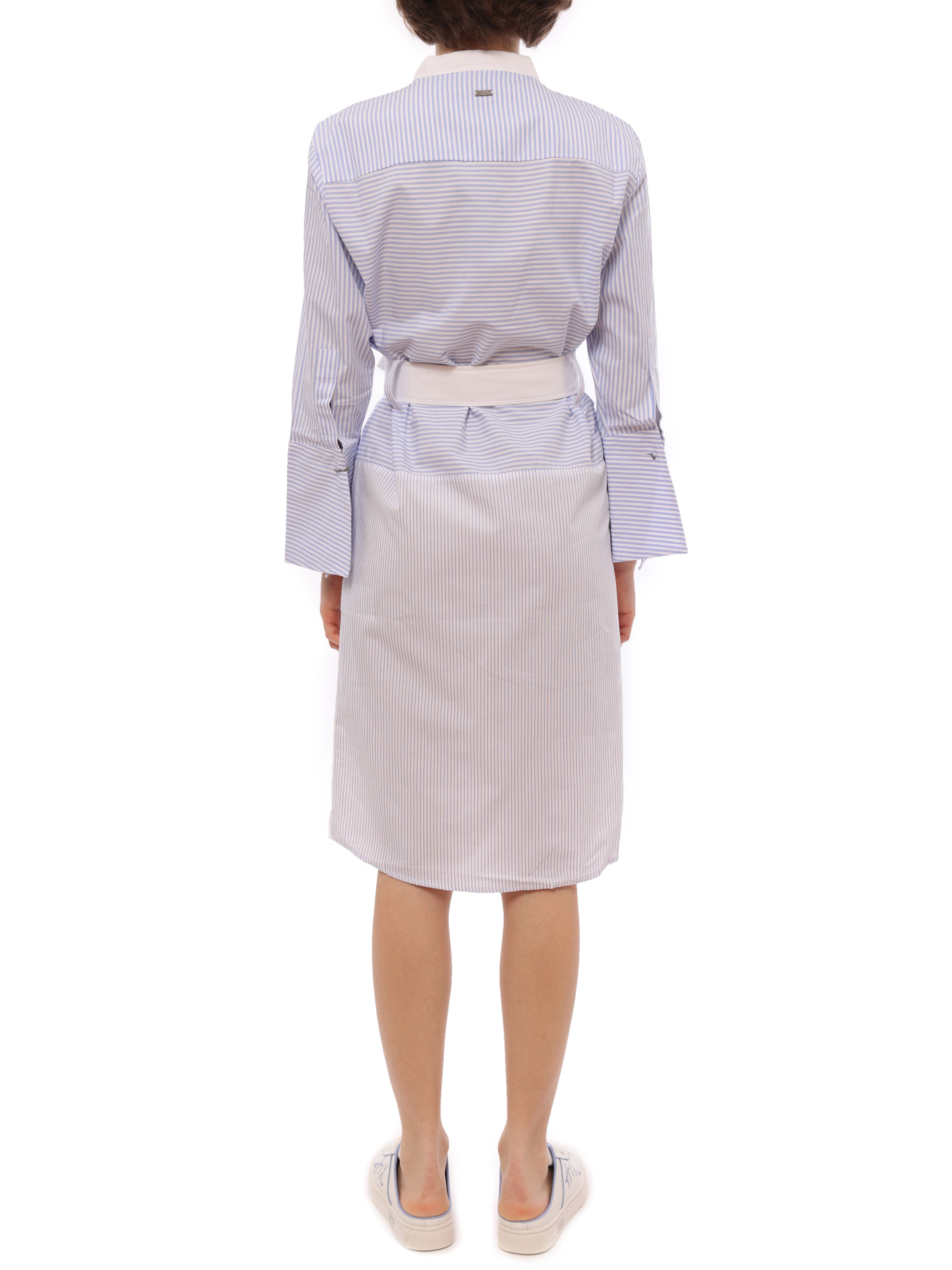 Платье-рубашка Armani Exchange 3GYA39 хлопковое женское в полоску — купить в интернет-магазине Verdistore