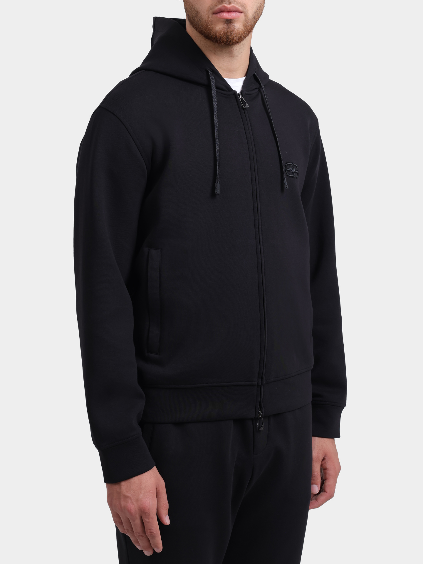 Мастерка Emporio Armani EM004538 AF10013 UC001 хлопковая мужская — купить в интернет-магазине Verdistore