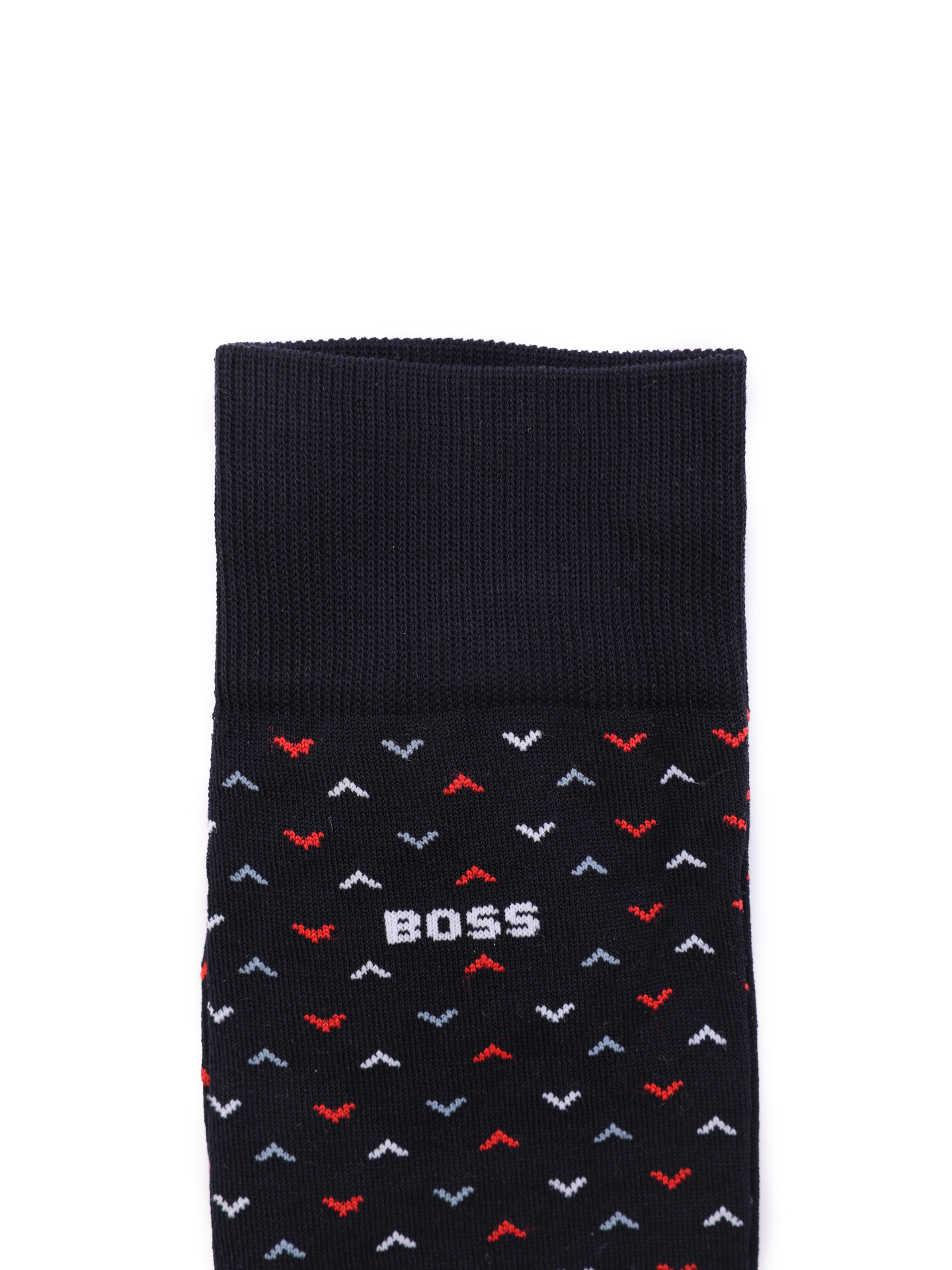 Носки Boss 50491160 401 темно-синие мужские с принтом — купить в интернет-магазине Verdistore
