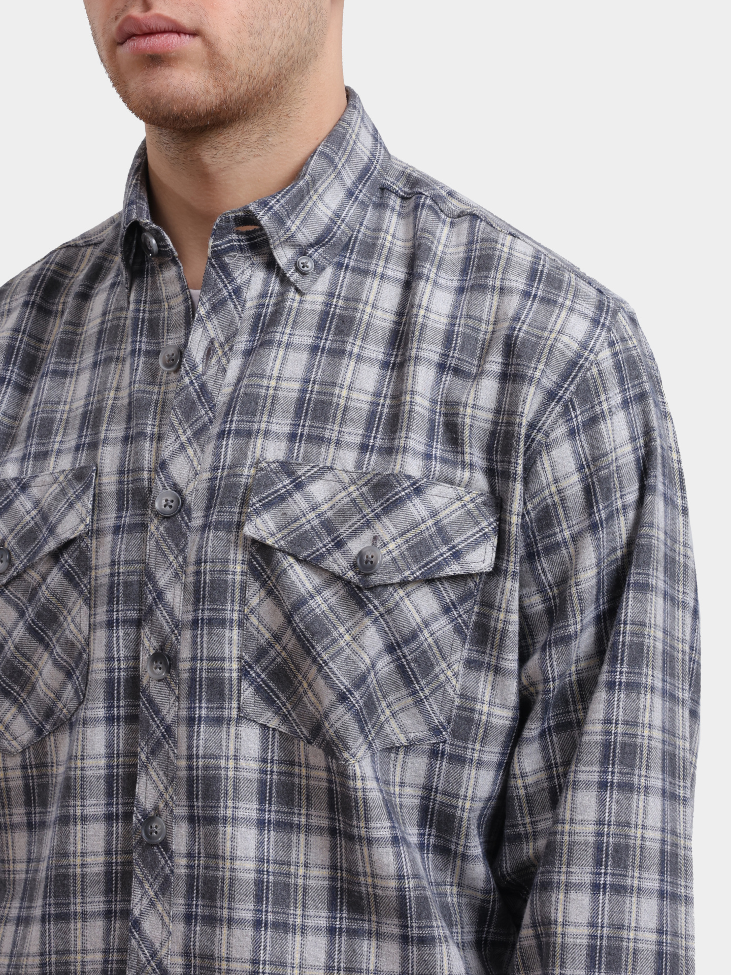 Рубашка 4321-320-09 серая мужская — купить в интернет-магазине Verdistore