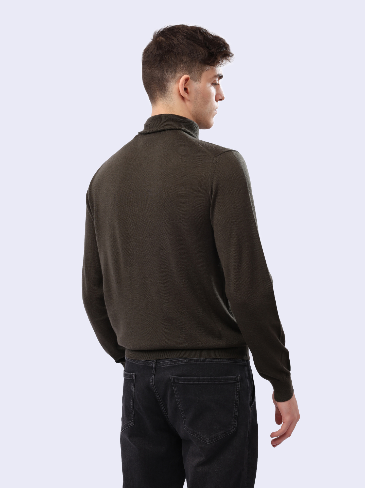 Свитер Armani Exchange 8NZM3C ZM8AZ 1897 оливковый мужской из шерсти — купить в интернет-магазине Verdistore