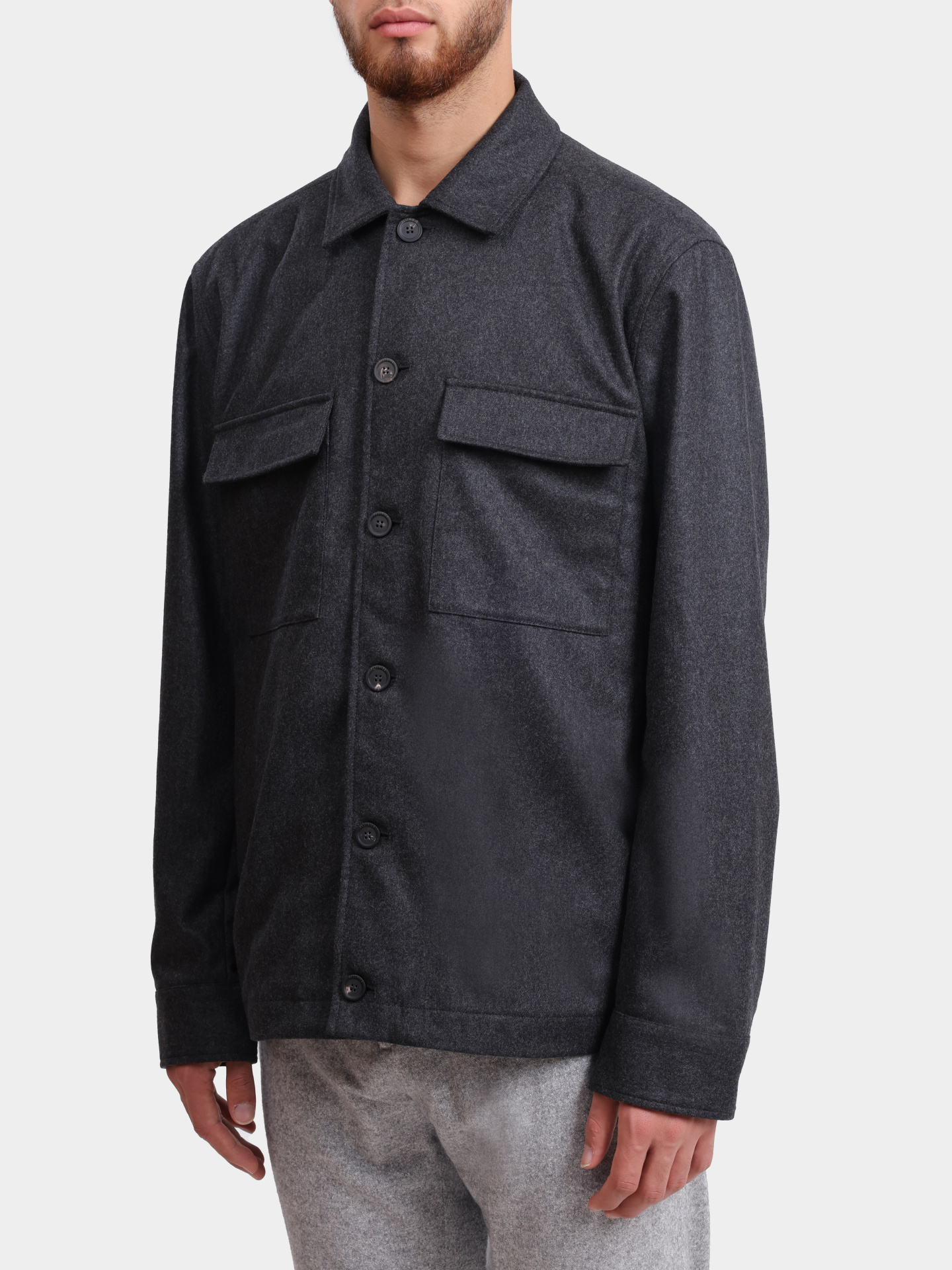 Куртка-рубашка Peserico R52738 2187 973 темно-серая мужская — купить в интернет-магазине Verdistore