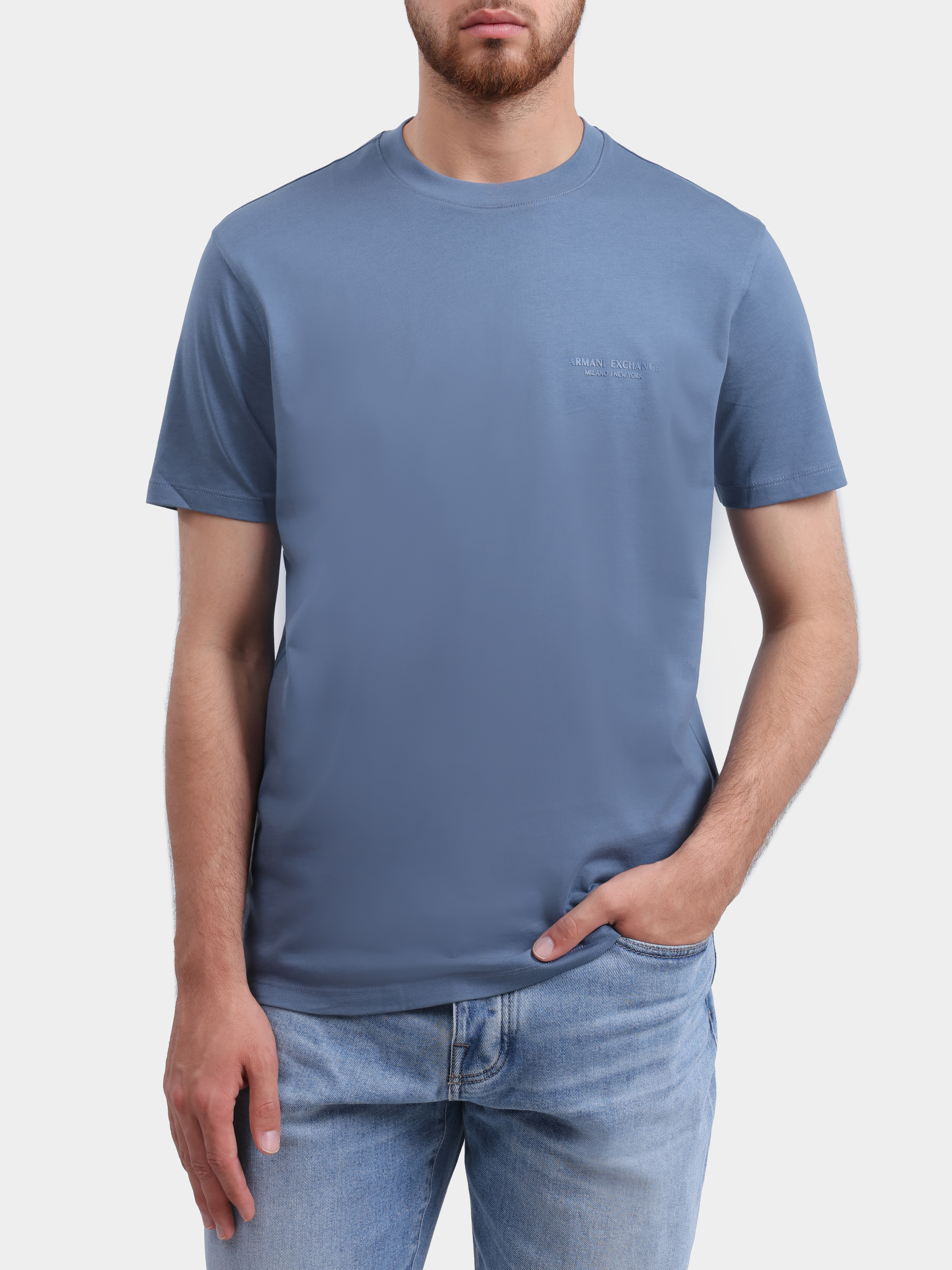 Футболка Armani Exchange XM001281 AF10361 U9302 хлопковая мужская — купить в интернет-магазине Verdistore