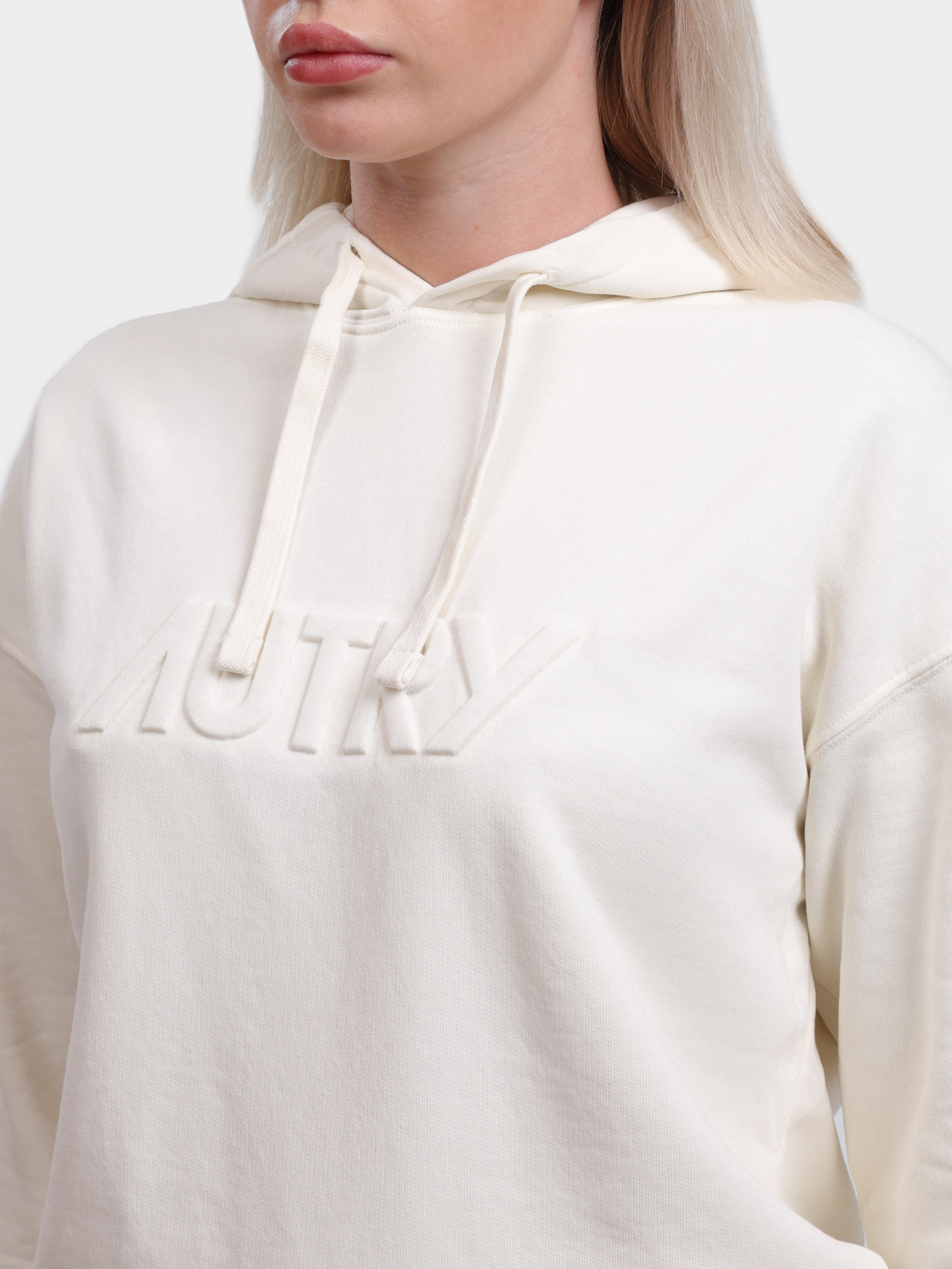 Худи Autry A24EHOPW521S белое женское с логотипом — купить в интернет-магазине Verdistore