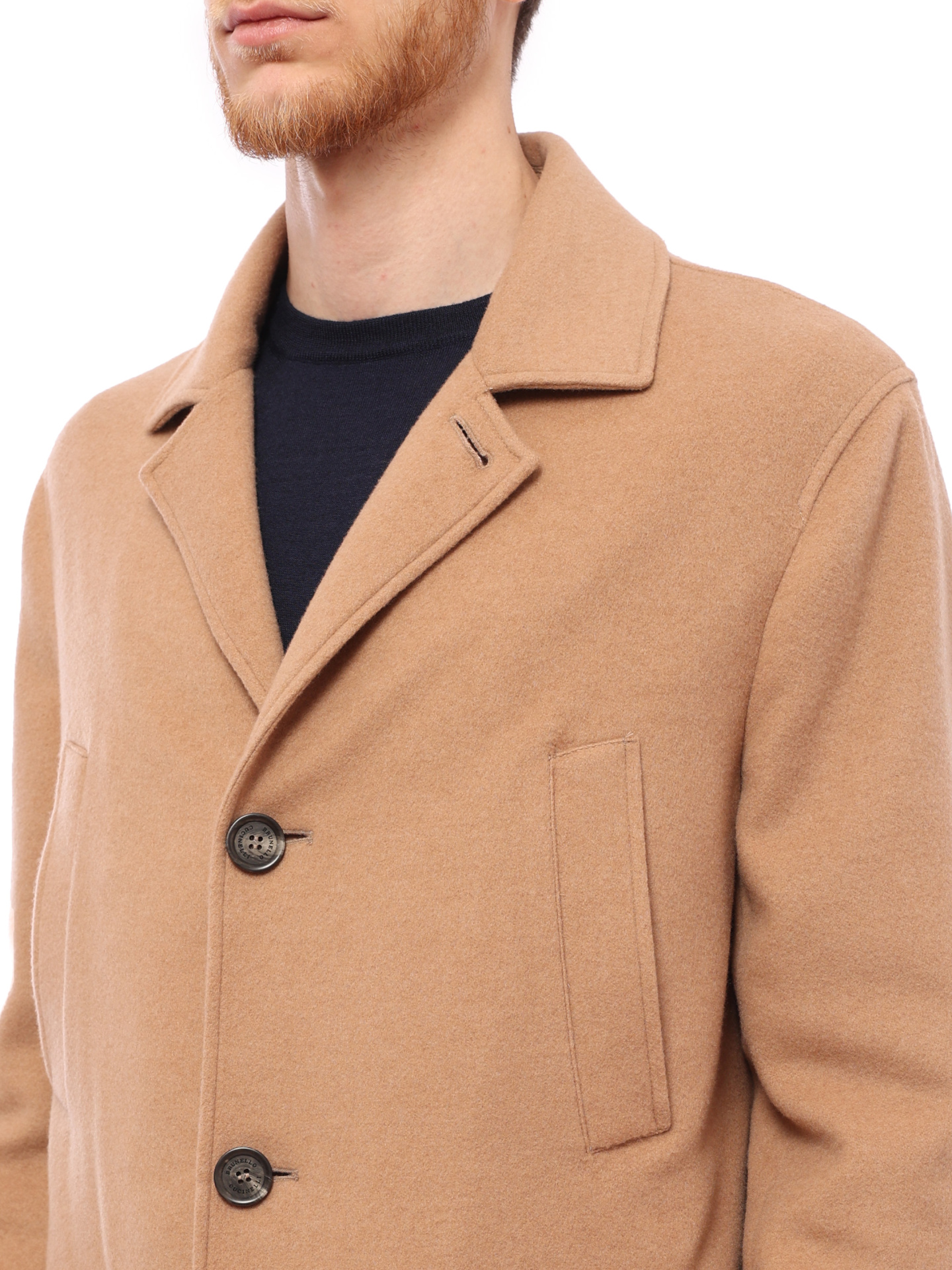 Пальто Brunello Cucinelli MT4979090 C9240 кашемировое мужское — купить в интернет-магазине Verdistore