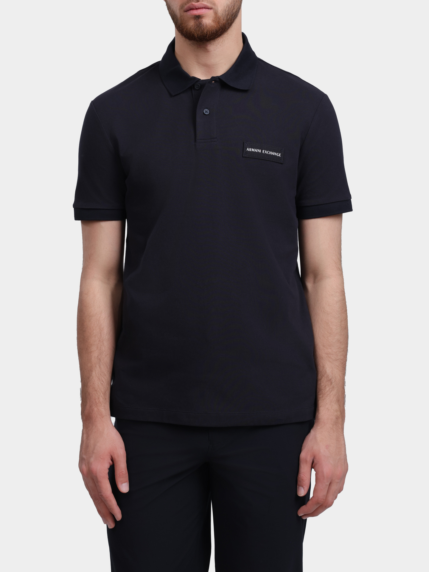 Поло Armani Exchange XM002390 AF13026 UB101 темно-синее мужское — купить в интернет-магазине Verdistore