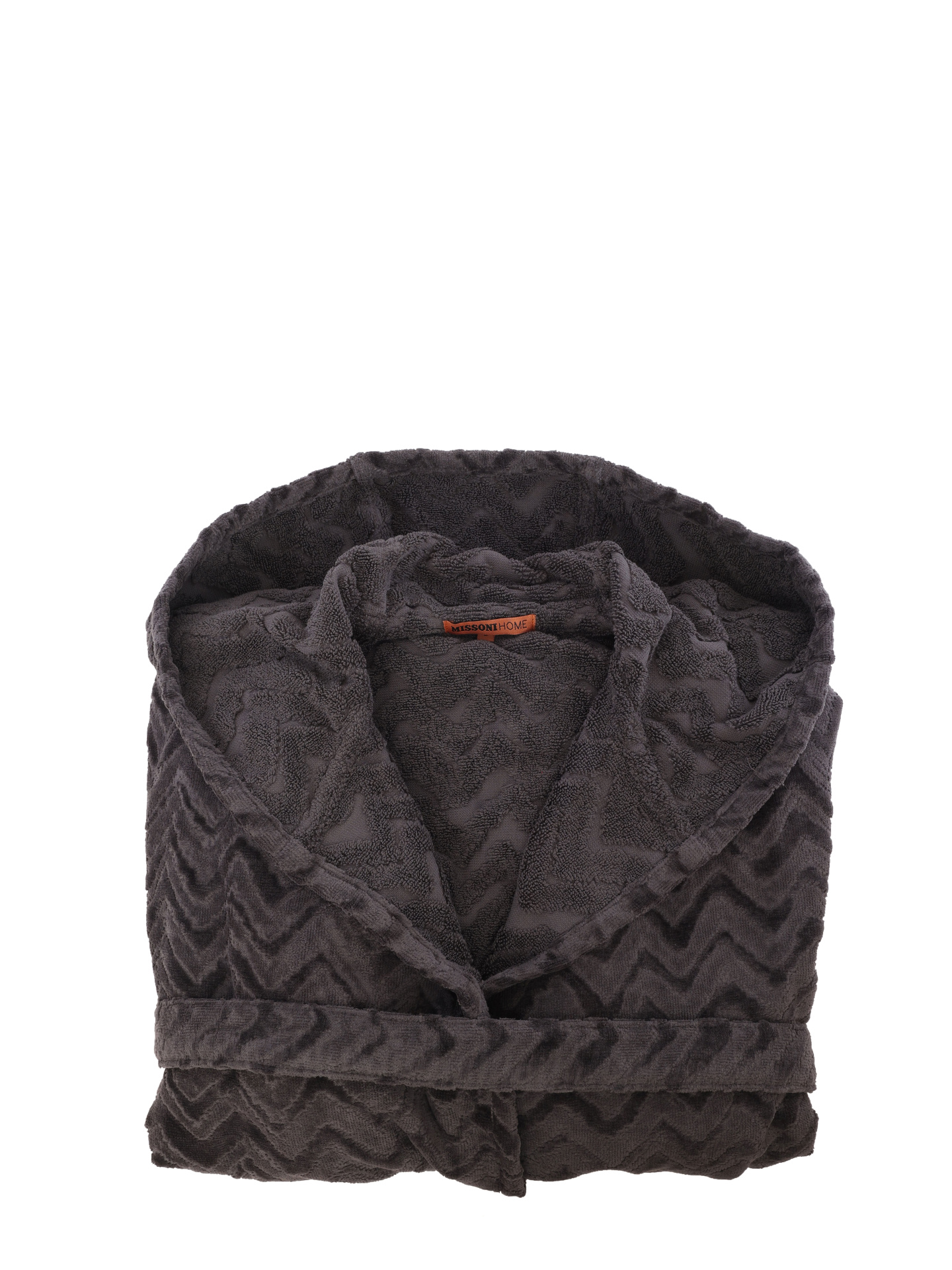 Халат махровый серый с поясом — купить в интернет-магазине Verdistore