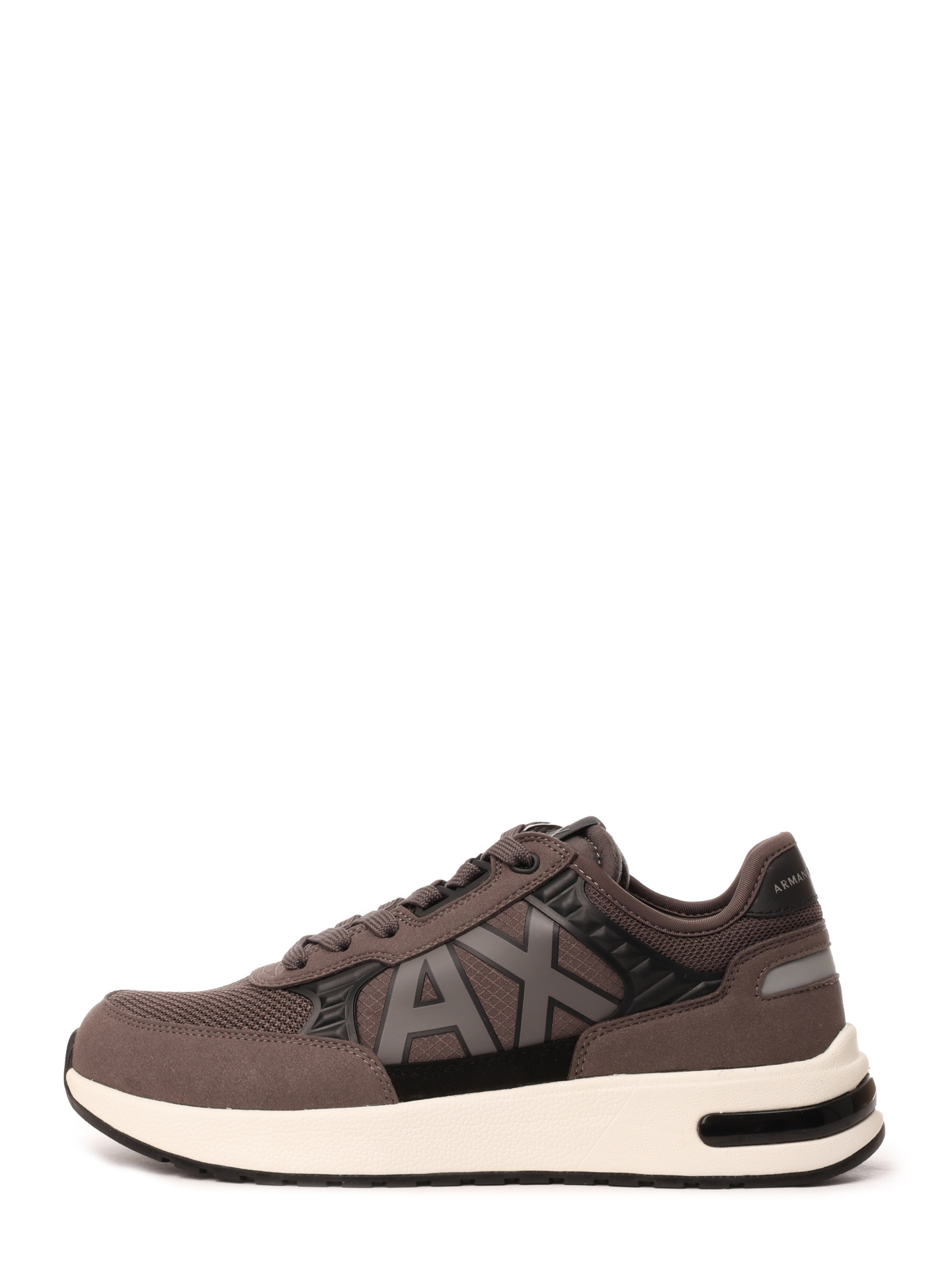 Кроссовки Armani Exchange XUX090 XV276 U200 коричневые мужские с сетчатой вставкой — купить в интернет-магазине Verdistore