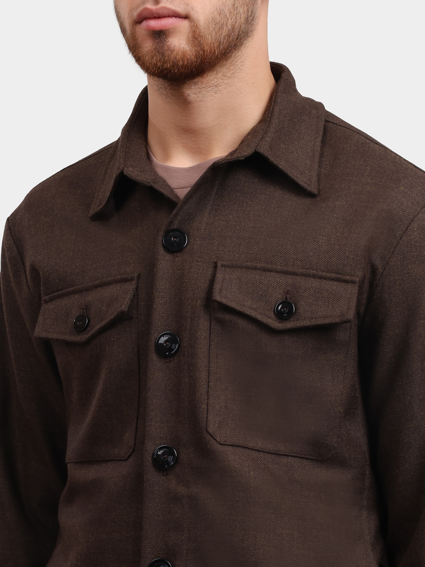 Куртка-рубашка PMDS K3825 VOID 712 90 коричневая мужская — купить в интернет-магазине Verdistore