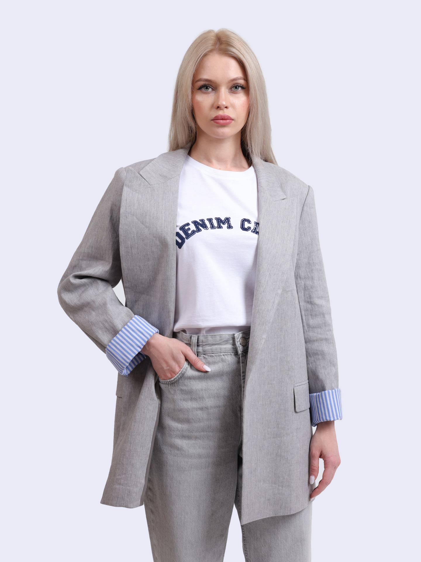 Жакет MARELLA IMPETO 001 серый женский — купить в интернет-магазине Verdistore