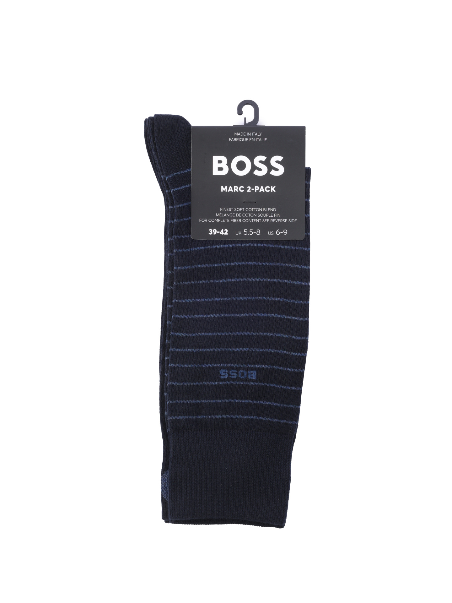 Носки Boss 50503547 401 темно-синие мужские в полоску — купить в интернет-магазине Verdistore