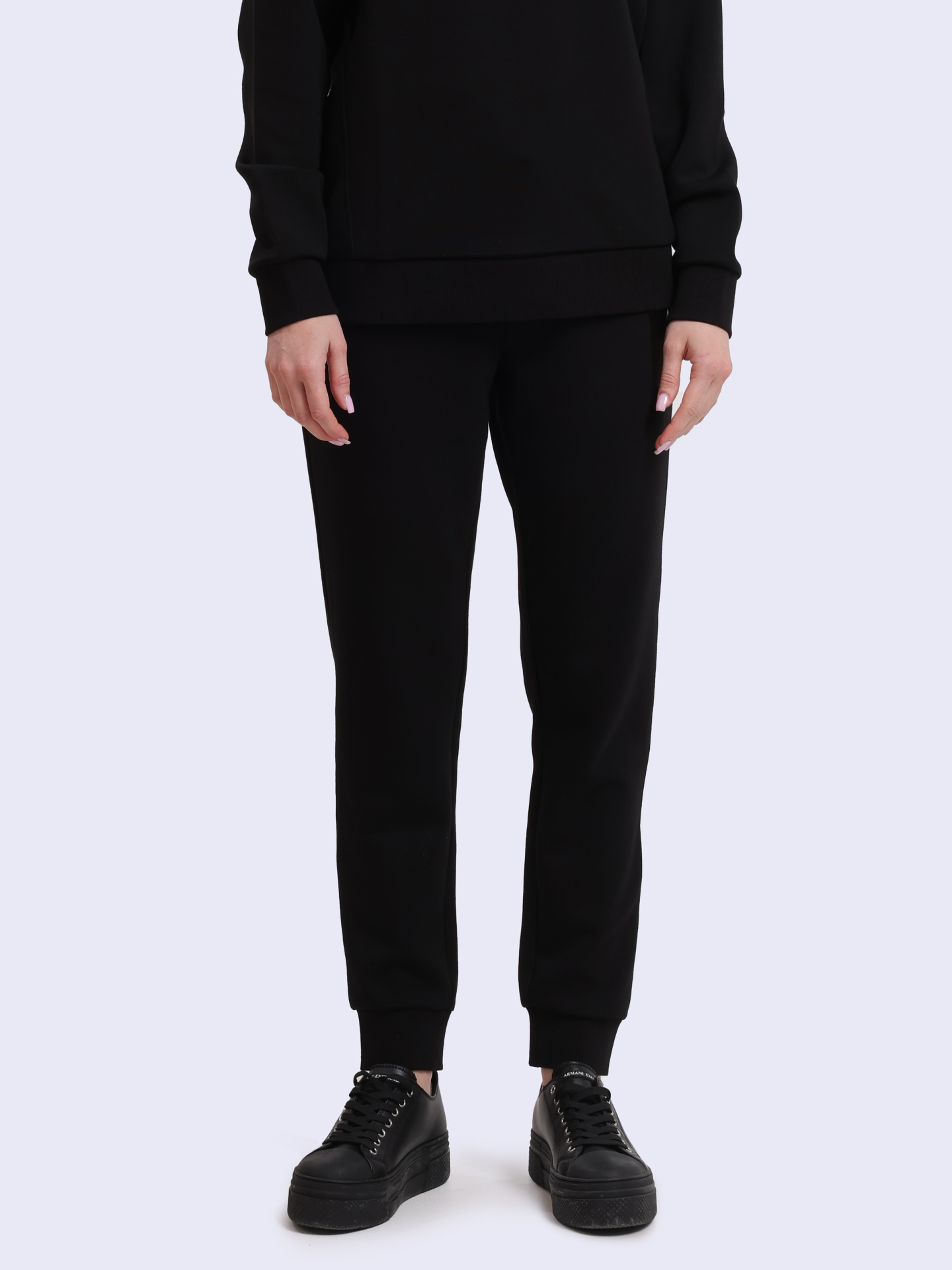 Брюки спортивные Armani Exchange 6DYP79 YJEGZ 1200 черные женские  — купить в интернет-магазине Verdistore