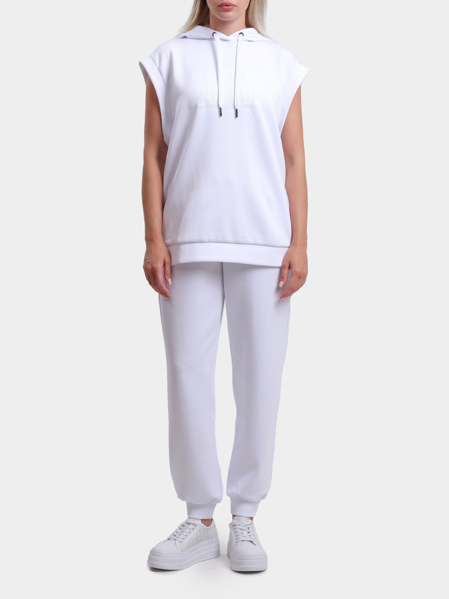 Джоггеры Armani Exchange XW000373 AF12819 U0002 белые женские — купить в интернет-магазине Verdistore