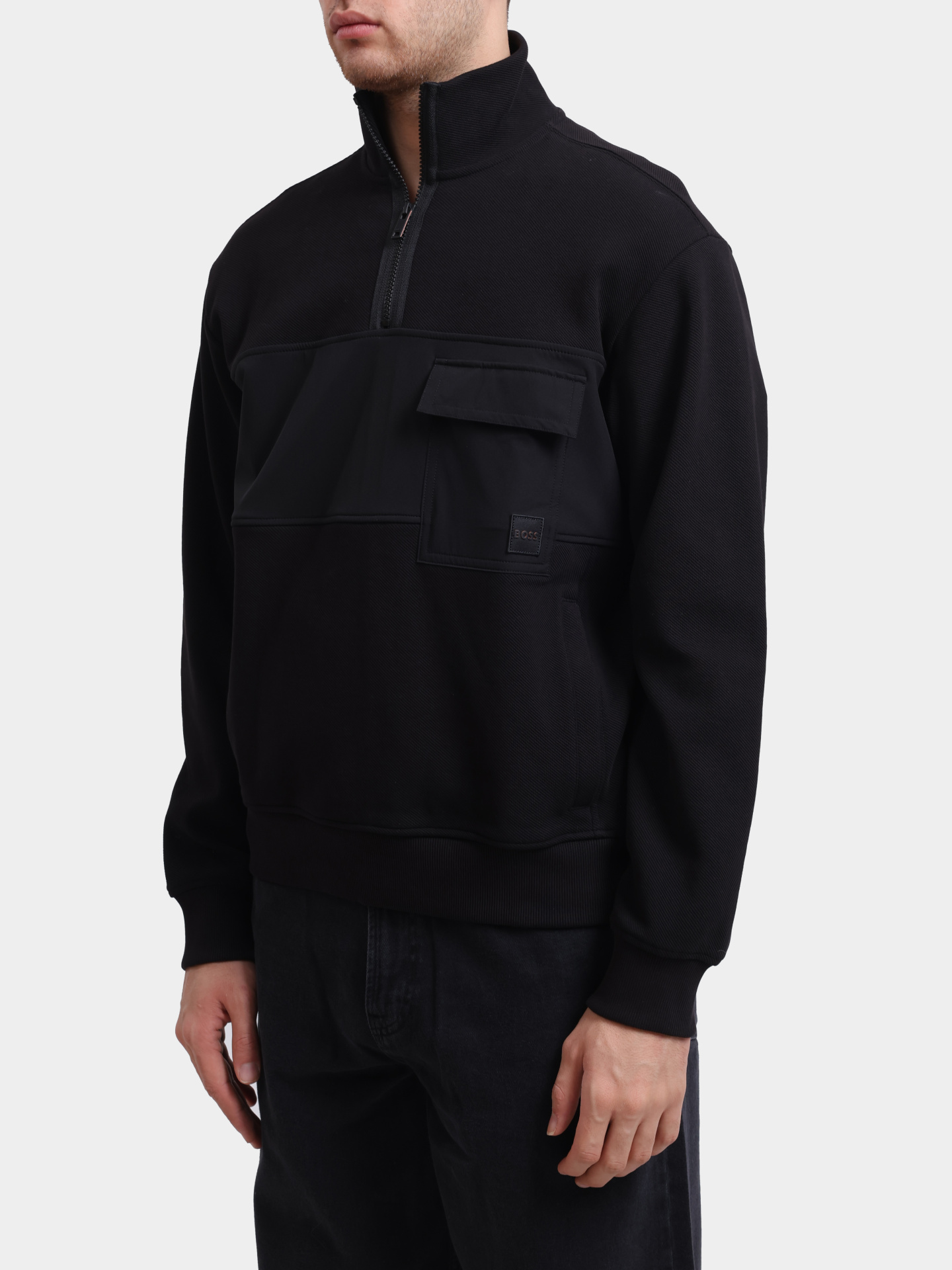 Свитшот Ze_Nylonhem 10262516 01 50531262 001 черный мужской — купить в интернет-магазине Verdistore