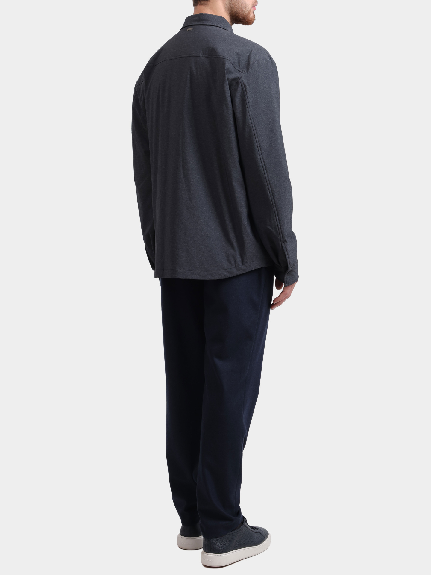 Куртка-рубашка Herno GI00089UR 12742S 9490 темно-серая мужская — купить в интернет-магазине Verdistore