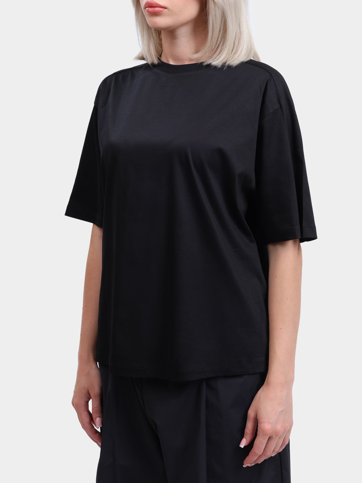 Футболка Herno JG00049DL 52096 9300 хлопковая женская — купить в интернет-магазине Verdistore