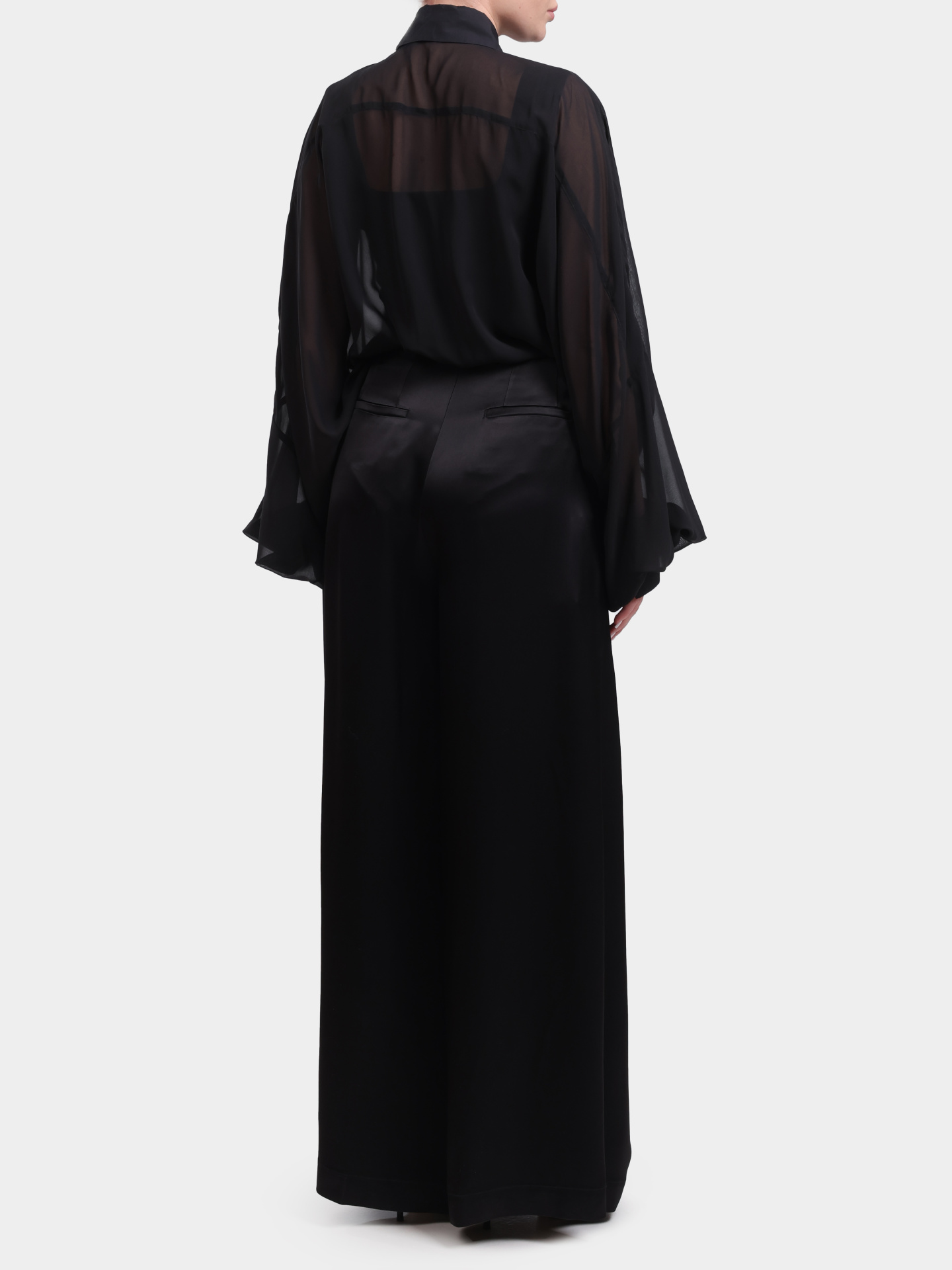 Блуза Pinko 105571 A2VN Z99 черная женская с широкими рукавами — купить в интернет-магазине Verdistore