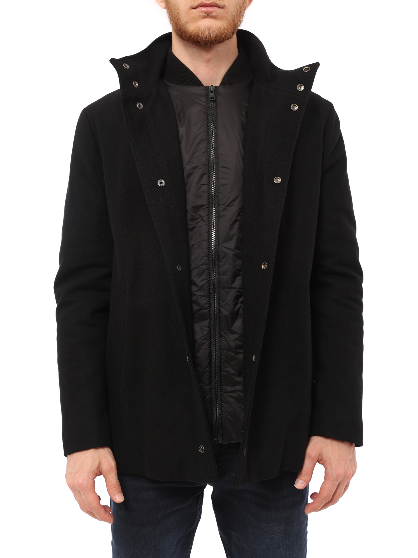 Пальто Calvin Klein K10K106126 BEH черное мужское — купить в интернет-магазине Verdistore