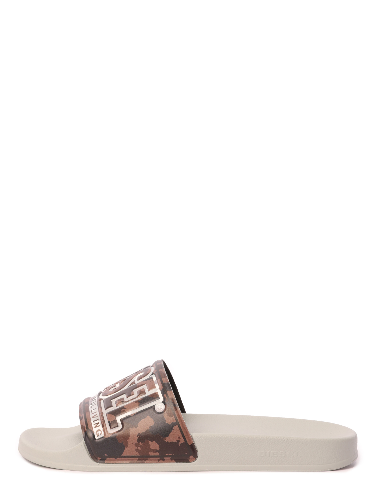 Шлепанцы Diesel Y03211P5605H9851 комбинированные мужские с логотипом — купить в интернет-магазине Verdistore