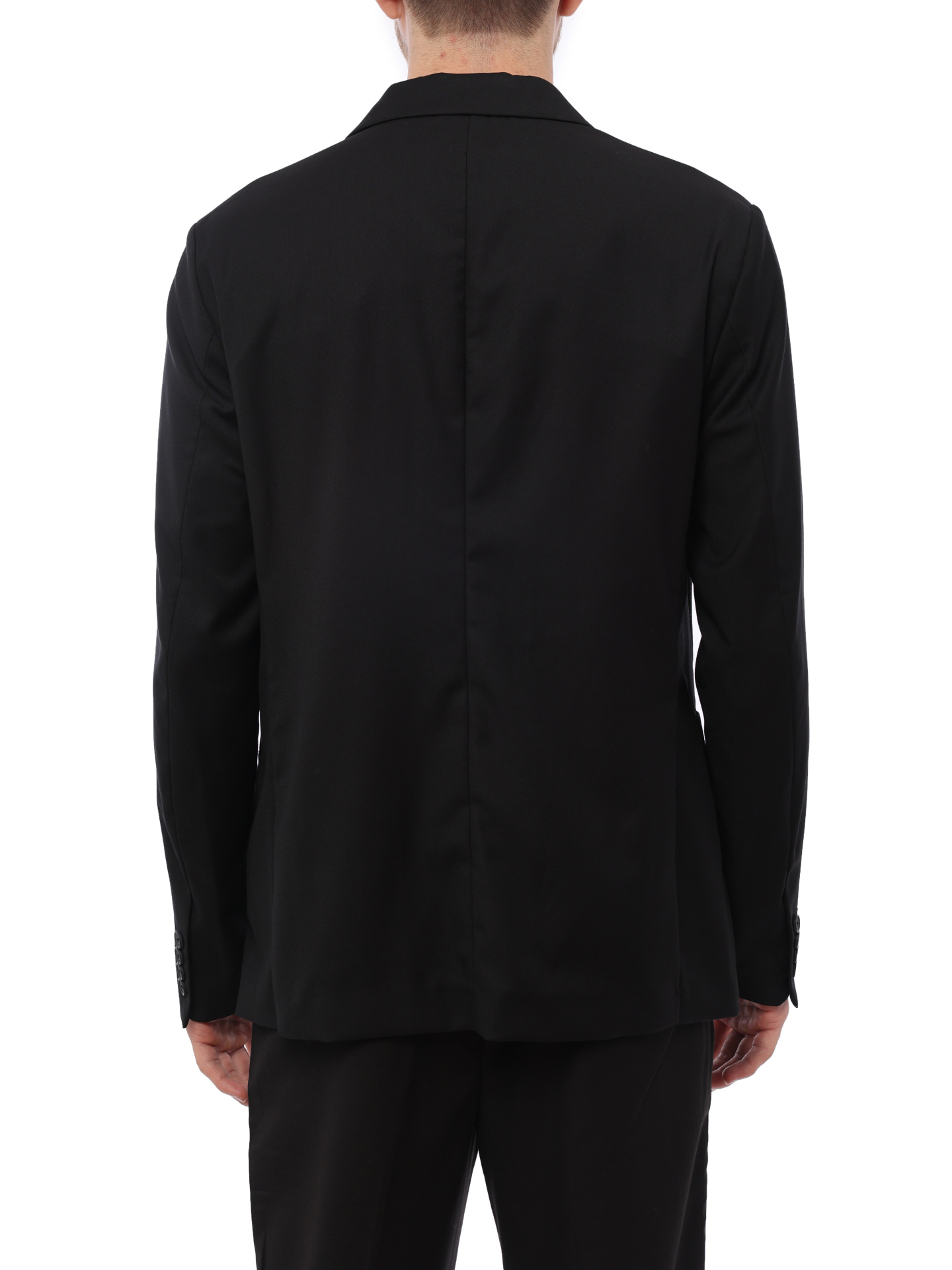 Пиджак Armani Exchange 8NZGP1 ZNPMZ 2240 черный мужской с нашивкой на рукаве — купить в интернет-магазине Verdistore