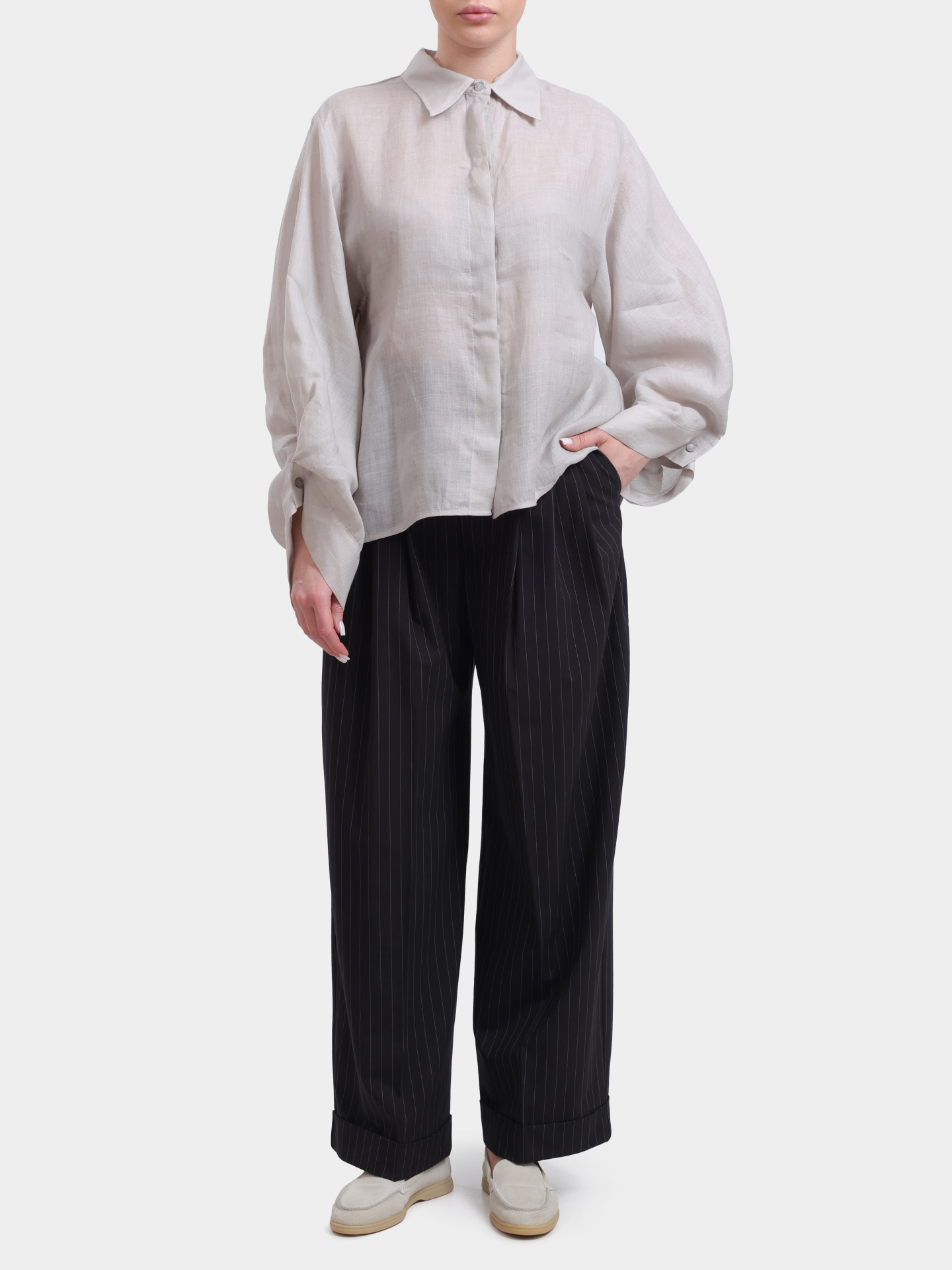 Рубашка MEIMEIJ K03 889 серая женская — купить в интернет-магазине Verdistore