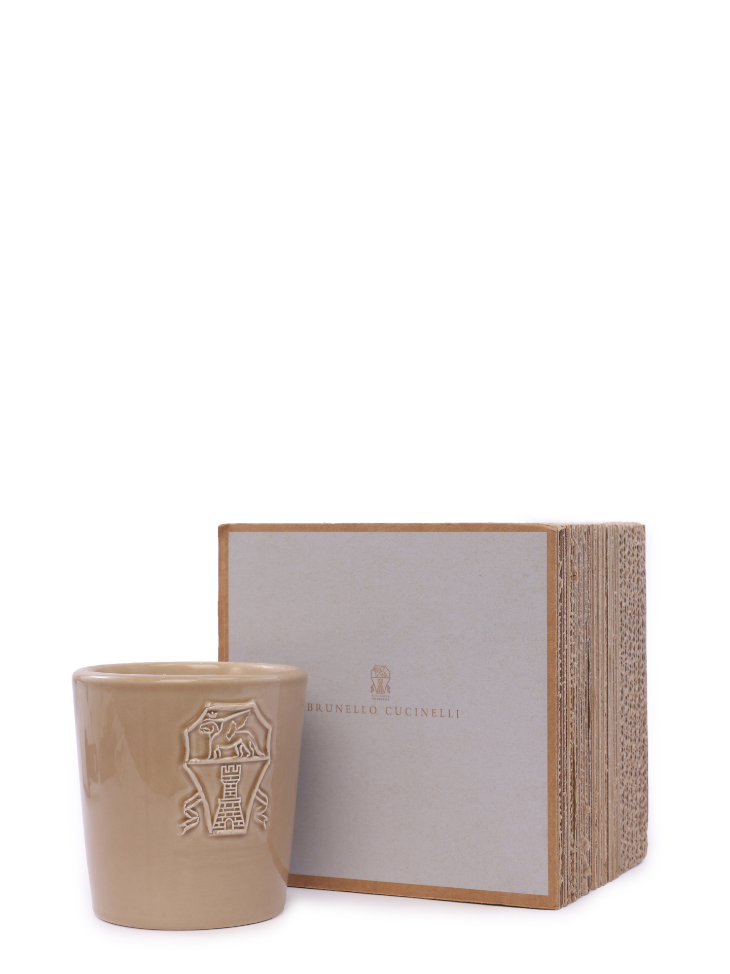 Свеча Brunello Cucinelli MLCAND320 бежевая керамическая — купить в интернет-магазине Verdistore
