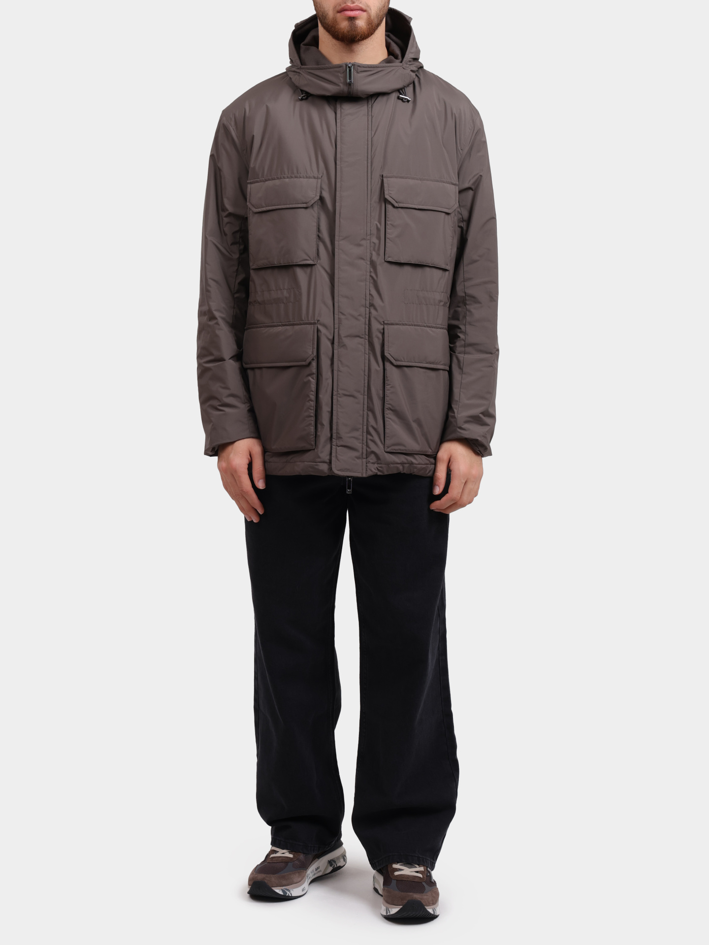 Куртка Emporio Armani EM003184 AF18503 U8143 коричневая мужская — купить в интернет-магазине Verdistore