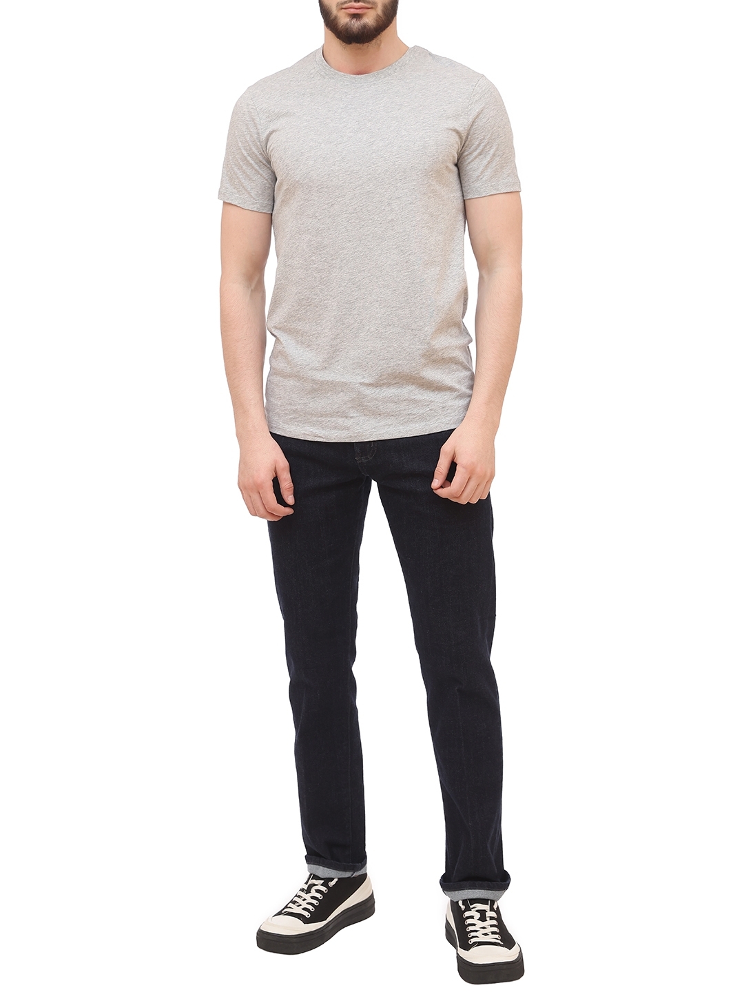 Футболка Armani Exchange 8NZT74 ZJA5Z 3929 серая мужская из хлопка — купить в интернет-магазине Verdistore