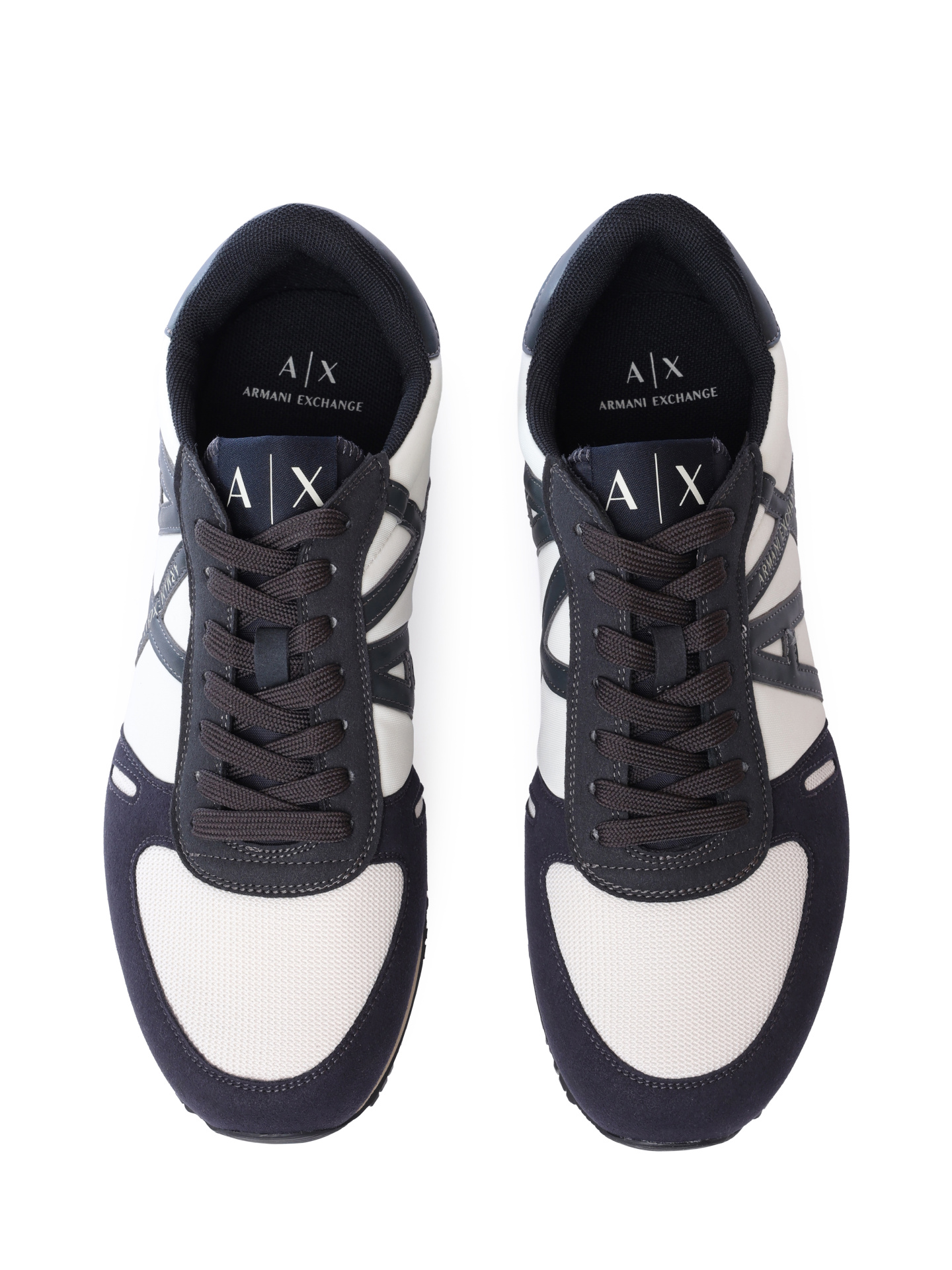 Кроссовки Armani Exchange XUX017 XCC68 U390 комбинированные мужские с логотипом — купить в интернет-магазине Verdistore