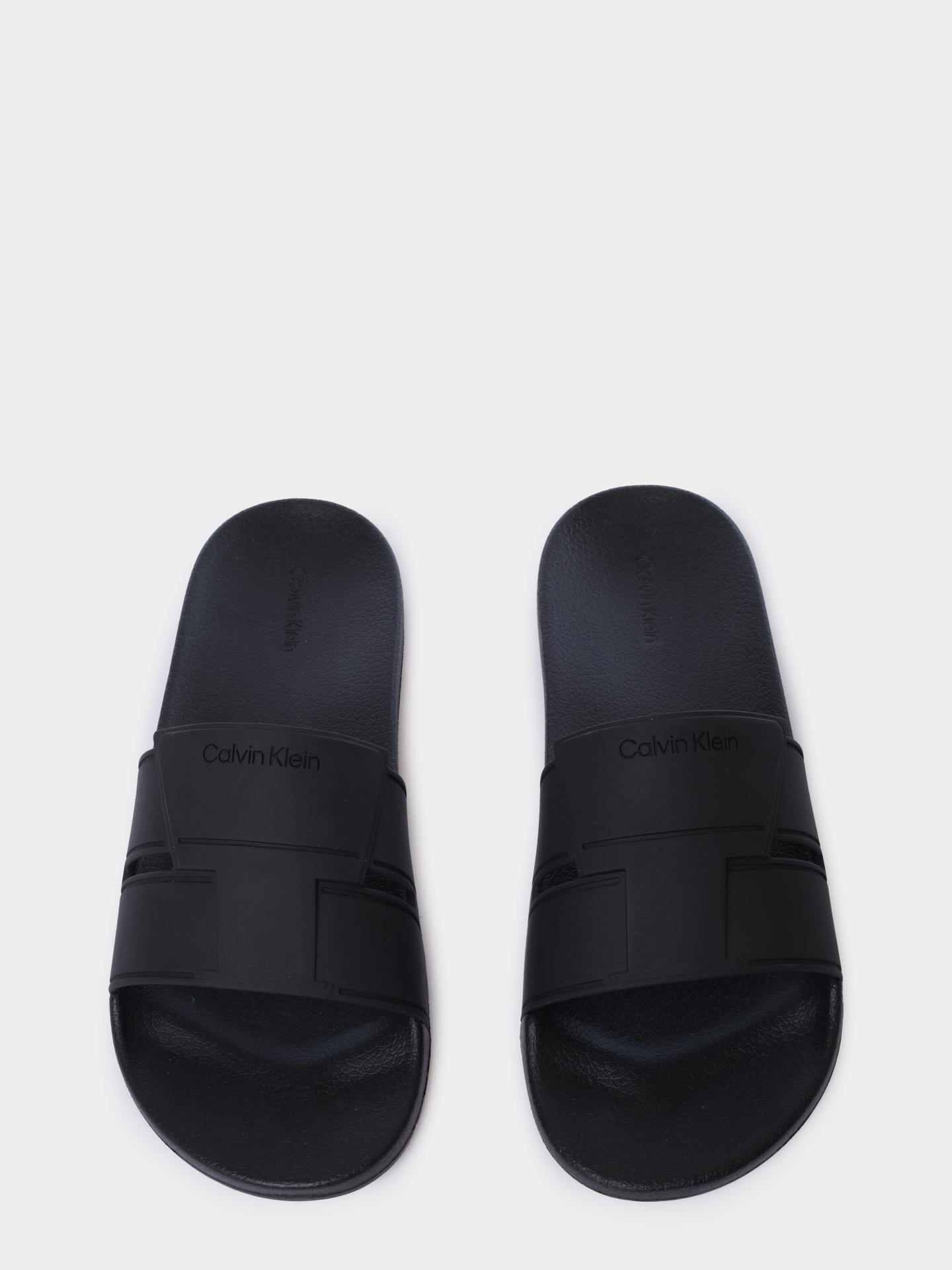 Шлепанцы Calvin Klein HM0HM01752 BEH черные мужские — купить в интернет-магазине Verdistore