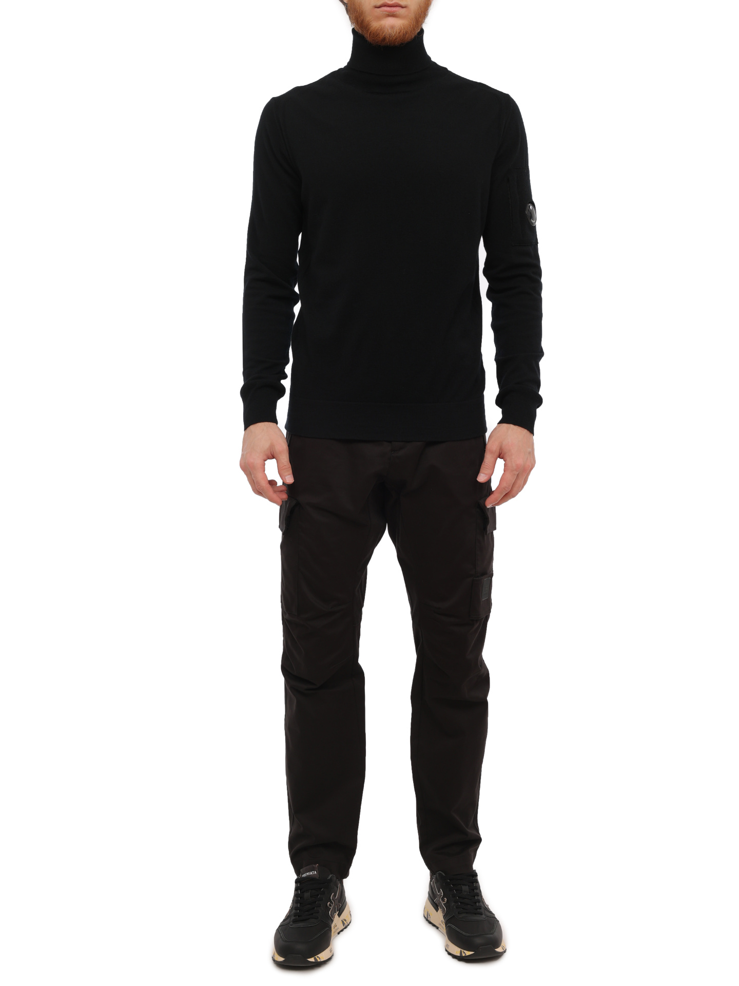 Водолазка C.P. Company 15CMKN076A-005528A 999 черная мужская — купить в интернет-магазине Verdistore