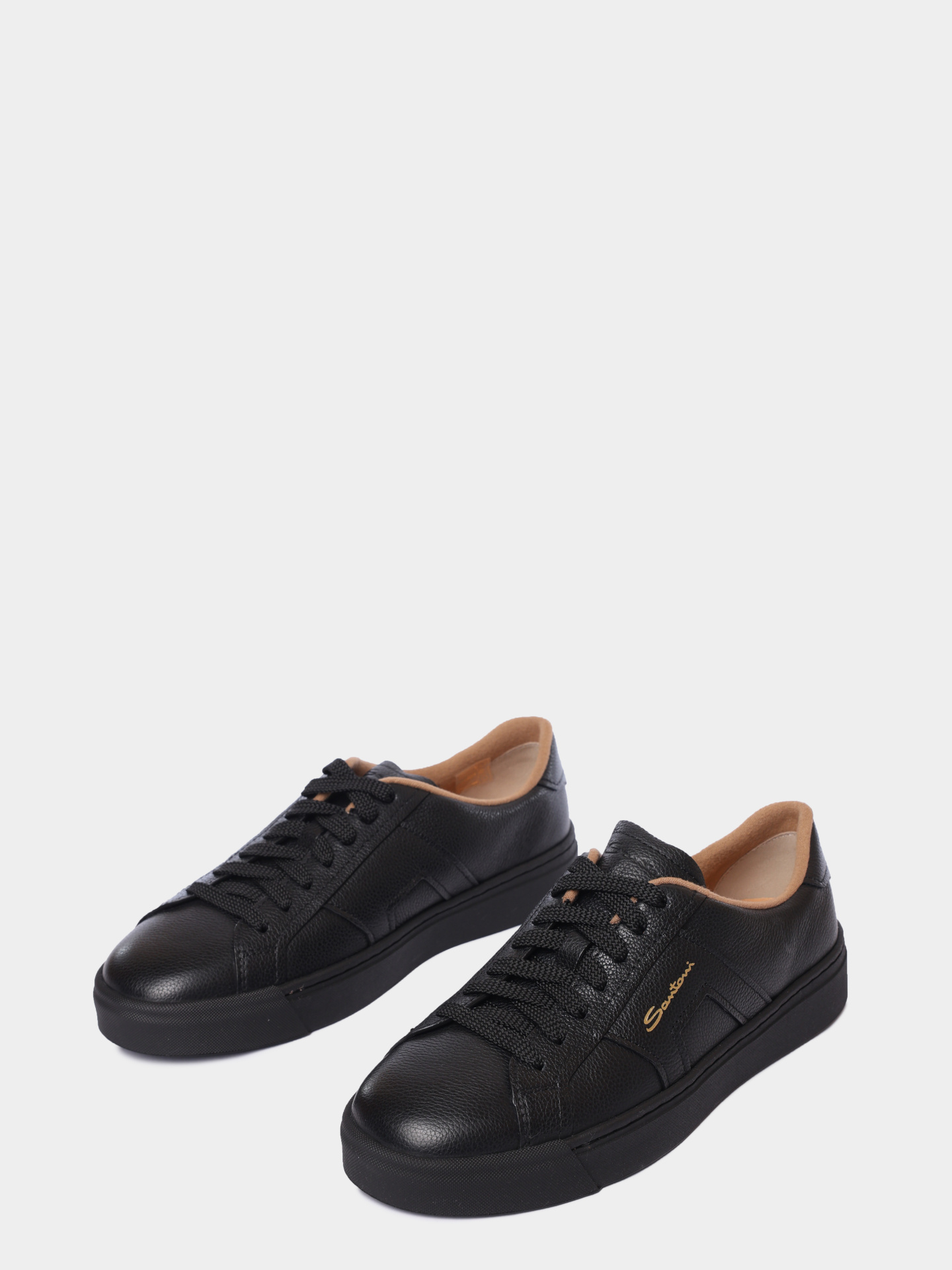 Кеды Santoni WBGG61321NERKDYIN01 кожаные женские — купить в интернет-магазине Verdistore