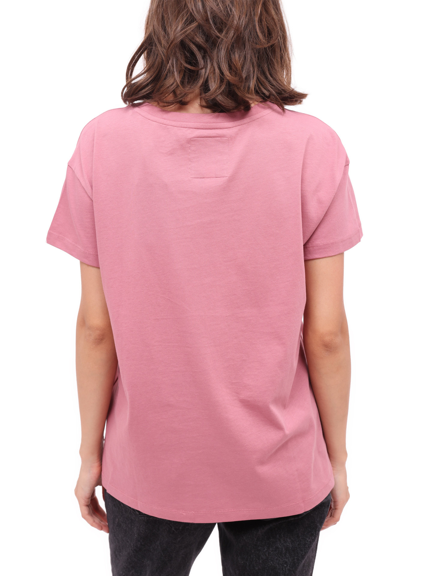 Футболка Armani Exchange 8NYTCX YJG3Z 1493 розовая женская из хлопка — купить в интернет-магазине Verdistore