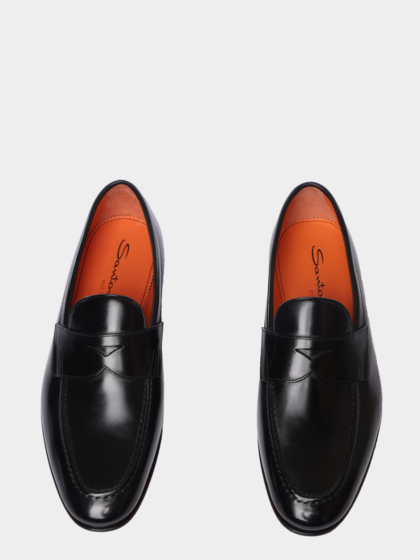 Лоферы Santoni MCNG19044LA3GNTGN01 кожаные мужские — купить в интернет-магазине Verdistore