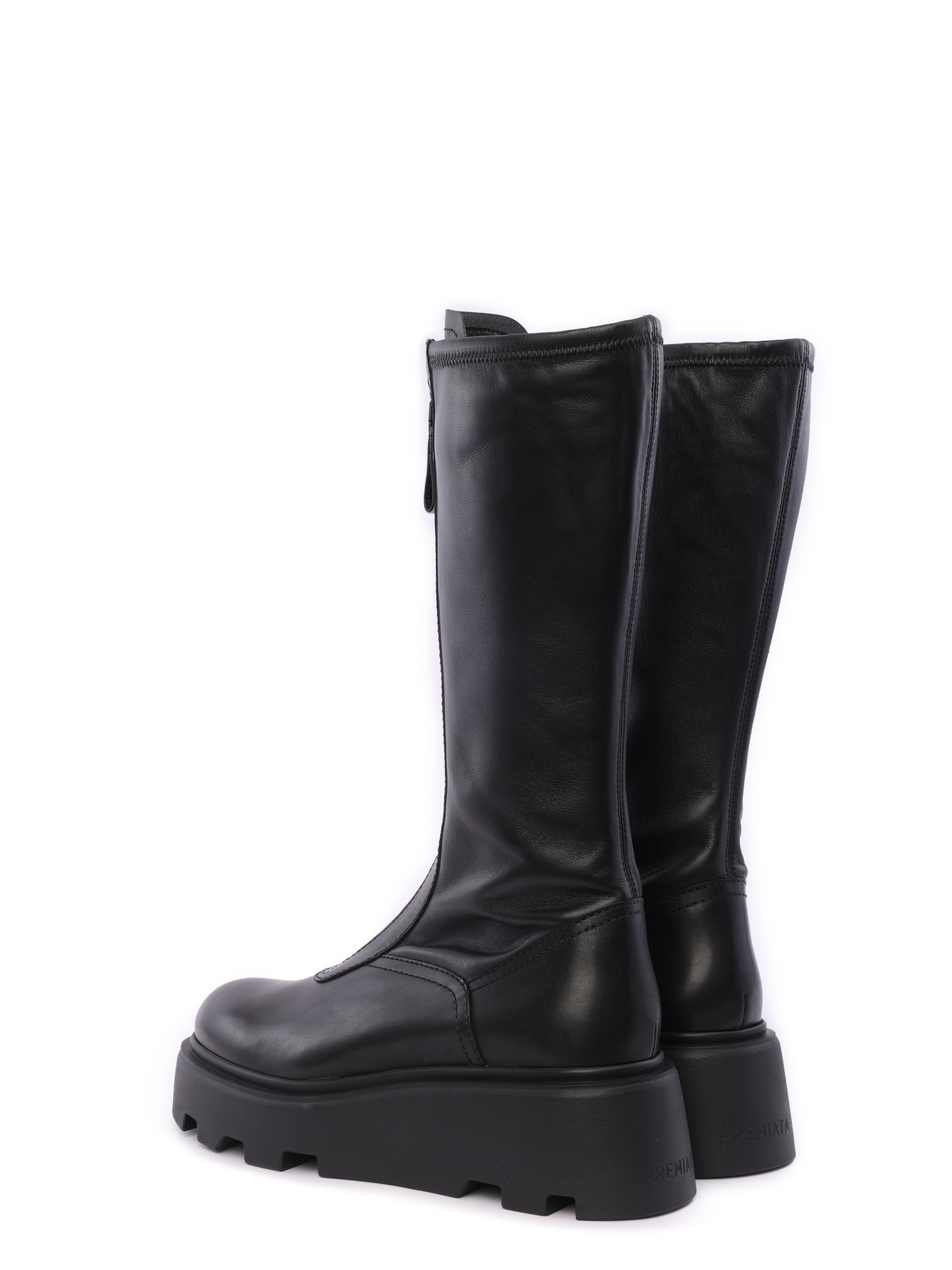 Сапоги M6622 черные женские из натуральной кожи — купить в интернет-магазине Verdistore