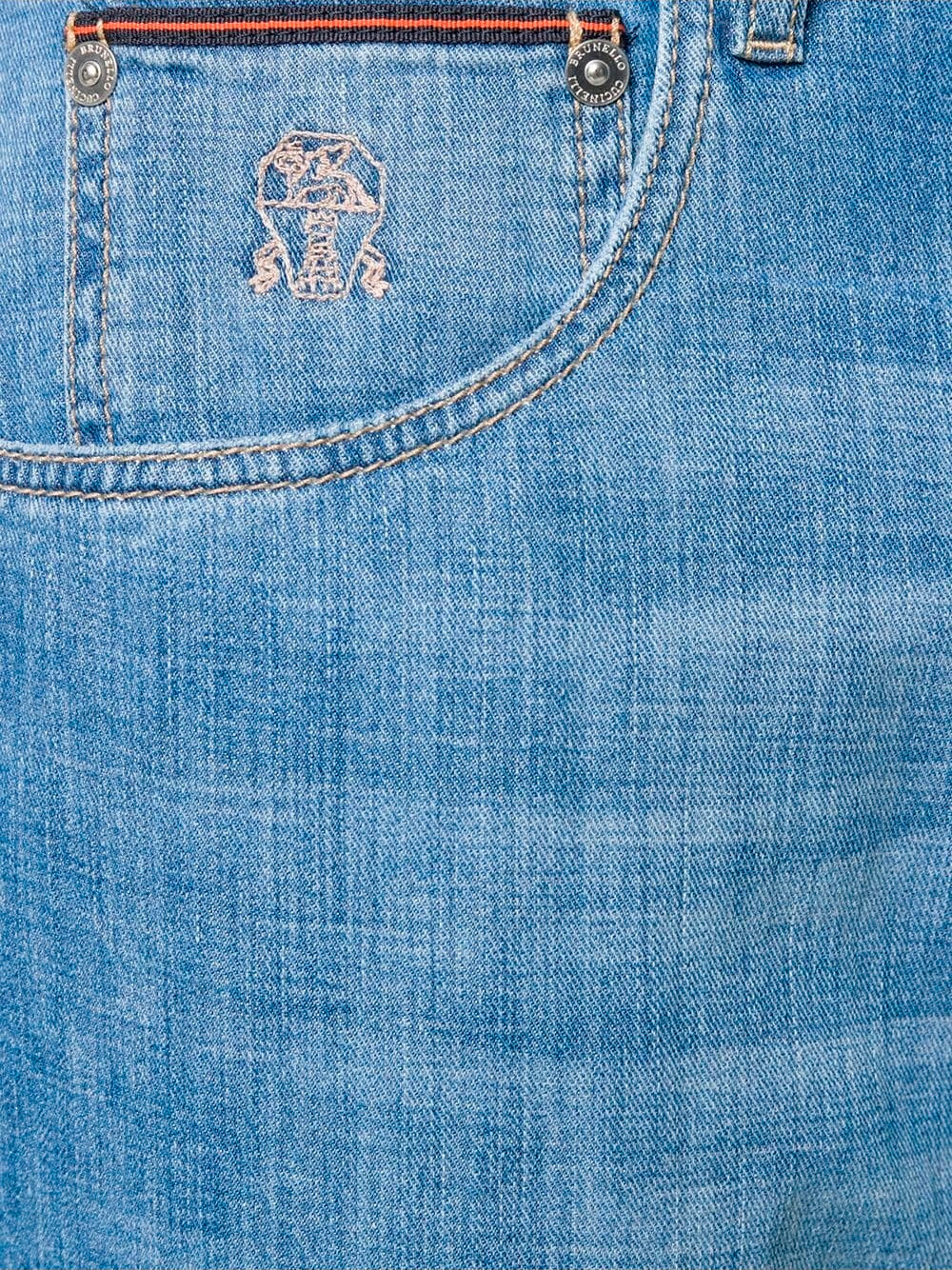Джинсы Brunello Cucinelli ME645X1290 C1470 голубые мужские — купить в интернет-магазине Verdistore