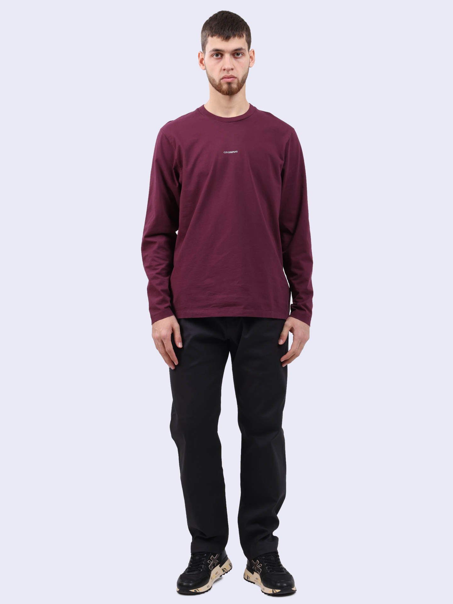 Лонгслив C.P. Company 17CMTS284A-005870G 790 бордовый мужской — купить в интернет-магазине Verdistore