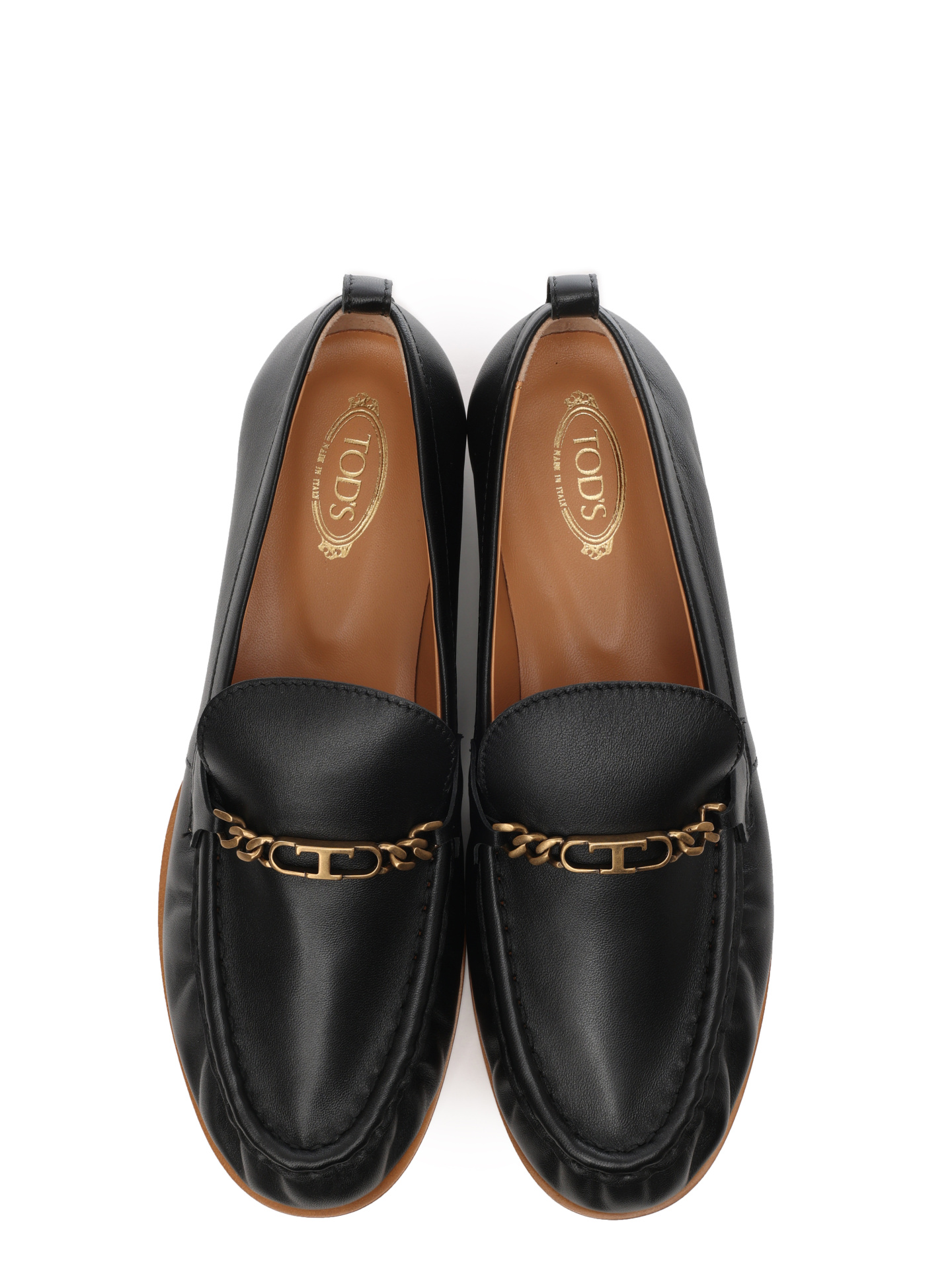 Лоферы XXW19K0HC80SOMB999 черные из натуральной кожи — купить в интернет-магазине Verdistore